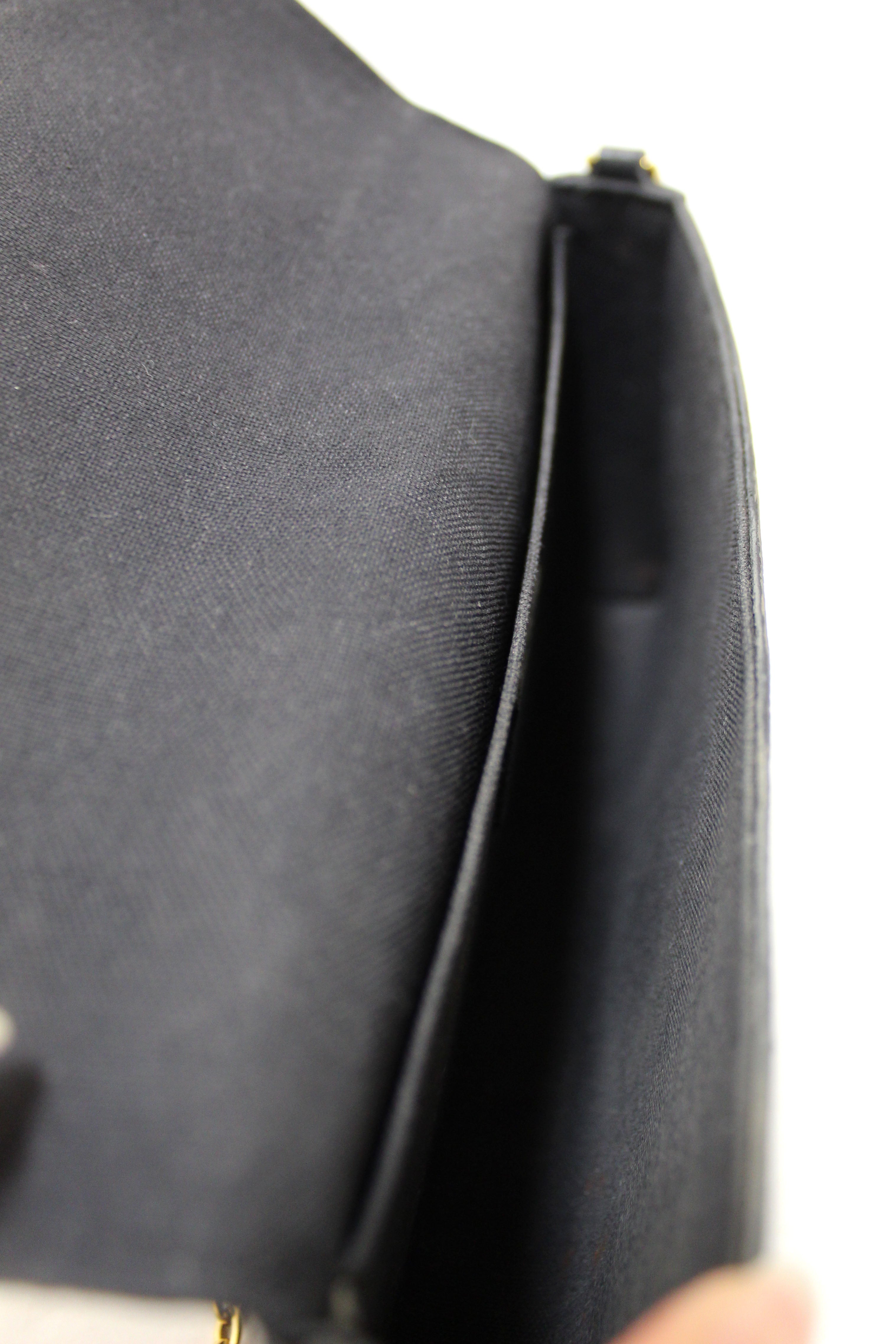 Authentic Louis Vuitton Black Monogram Empreinte Felicie Pochette Bag
