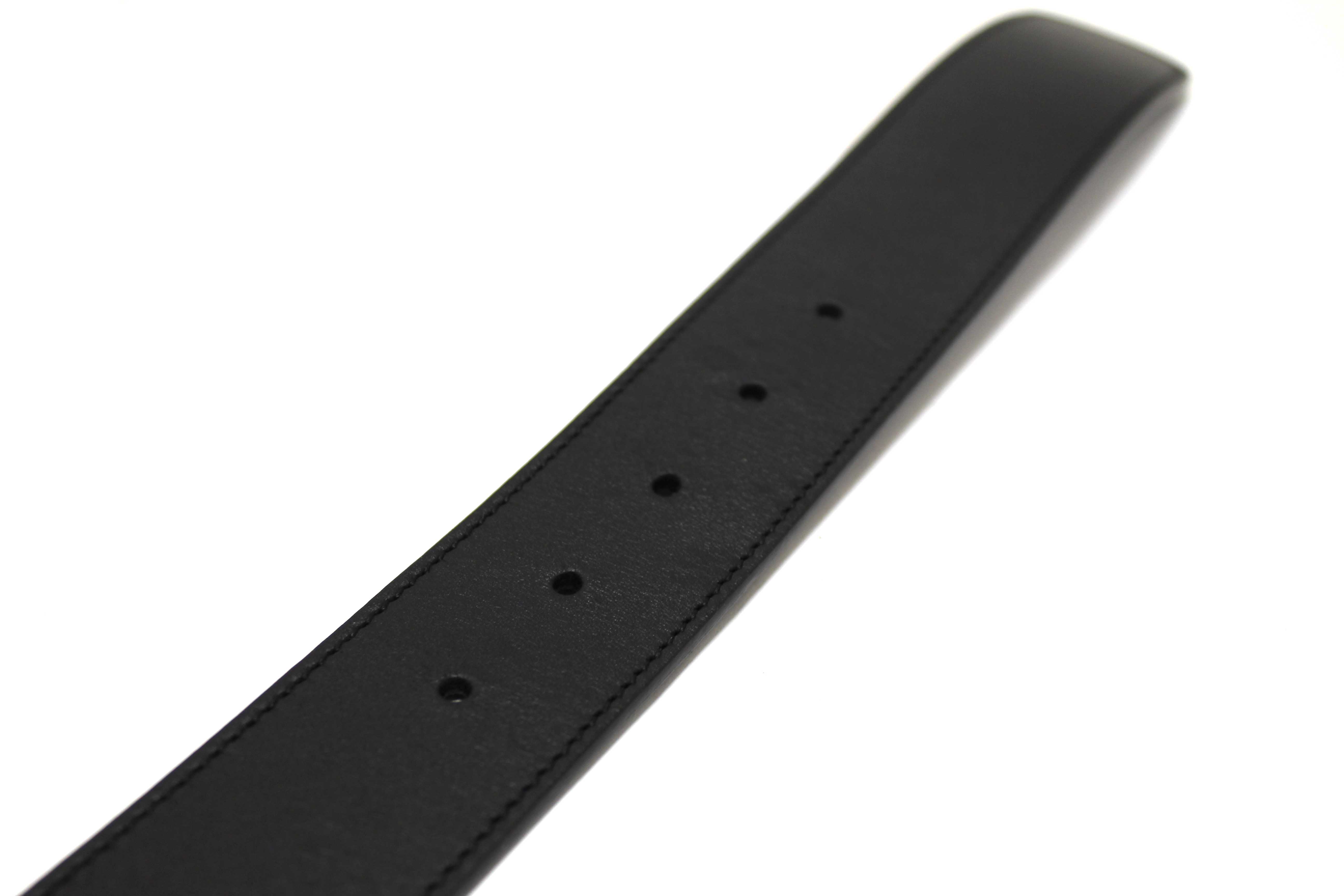 Authentic Gucci Black Leather GG Marmont with Maxi GG Belt Size 80