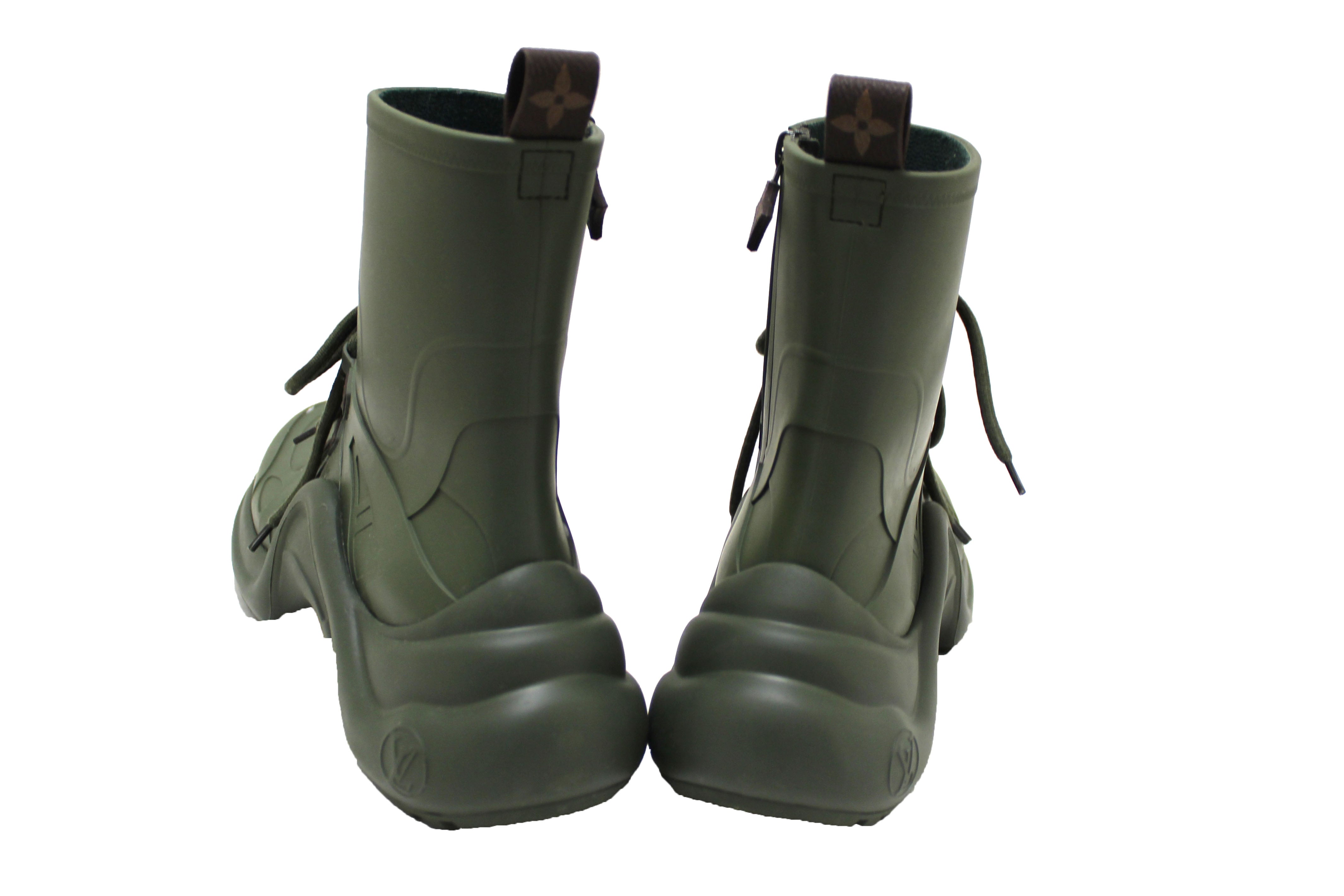LOUIS VUITTON (WMNS) LV Archlight Rain Boots Green Athletic Shoes 1A67BE