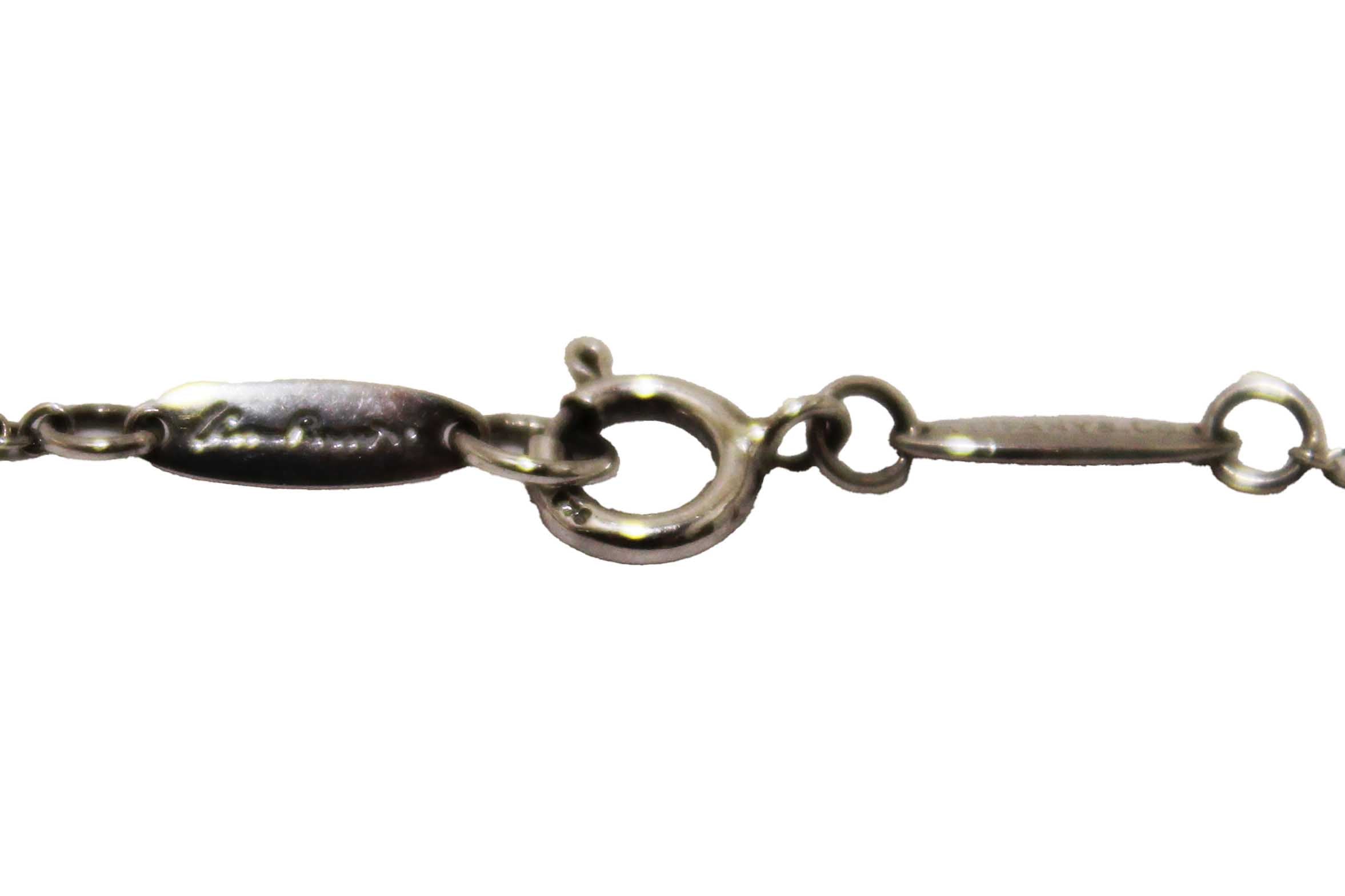 Authentic Tiffany & Co. Sterling Silver Elsa Peretti "d" Small Alphabet Pendant