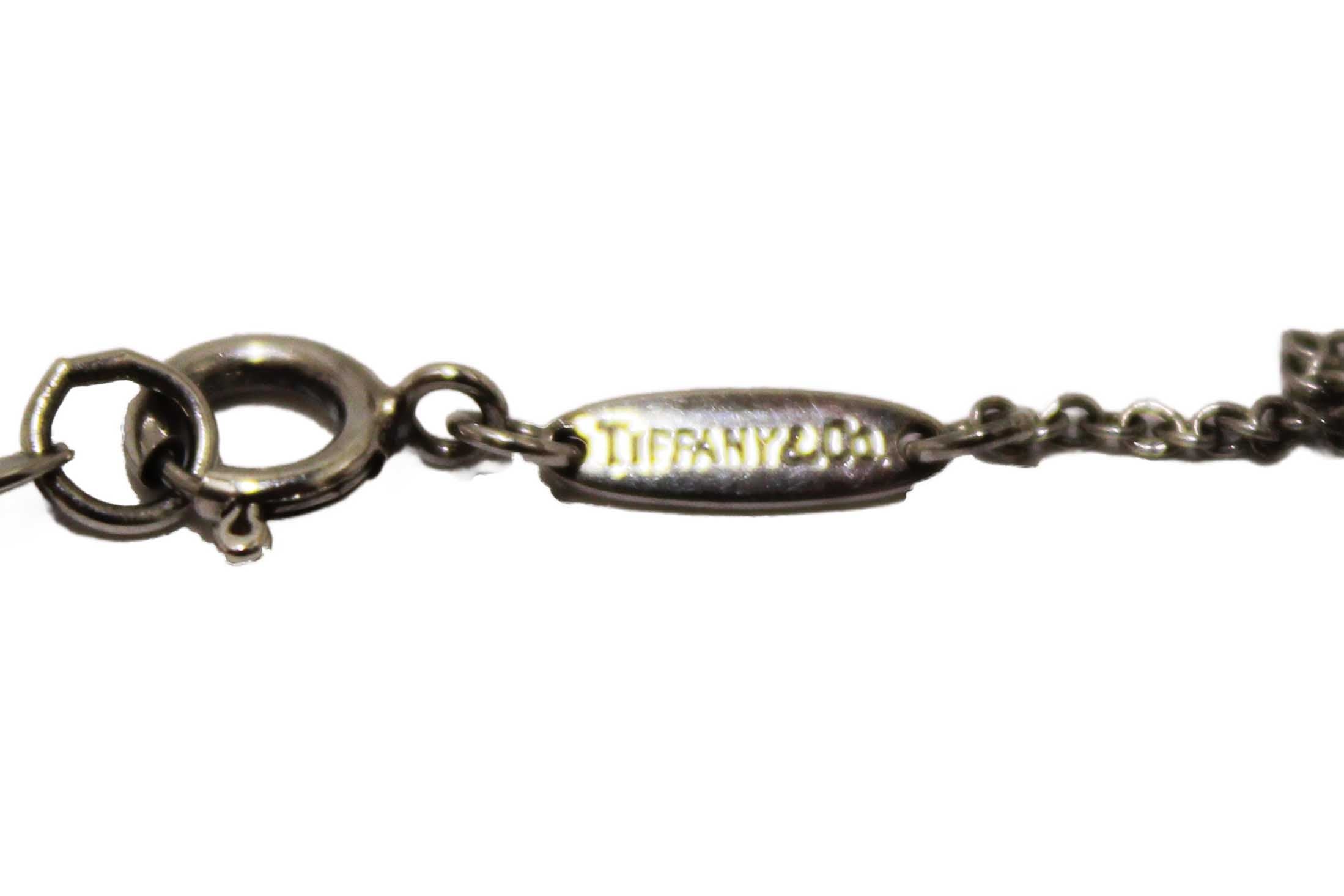 Authentic Tiffany & Co. Sterling Silver Elsa Peretti "d" Small Alphabet Pendant