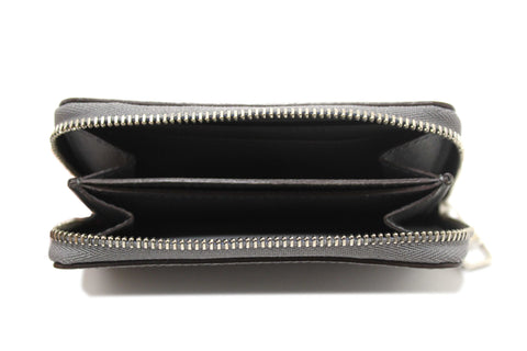 Authentic Louis Vuitton Grey Taiga Leather Zippy Coin Card Case