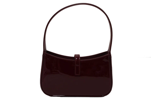 Authentic Yves Saint Laurent Mini LE 5 À 7 Grenade Patent Leather Bag