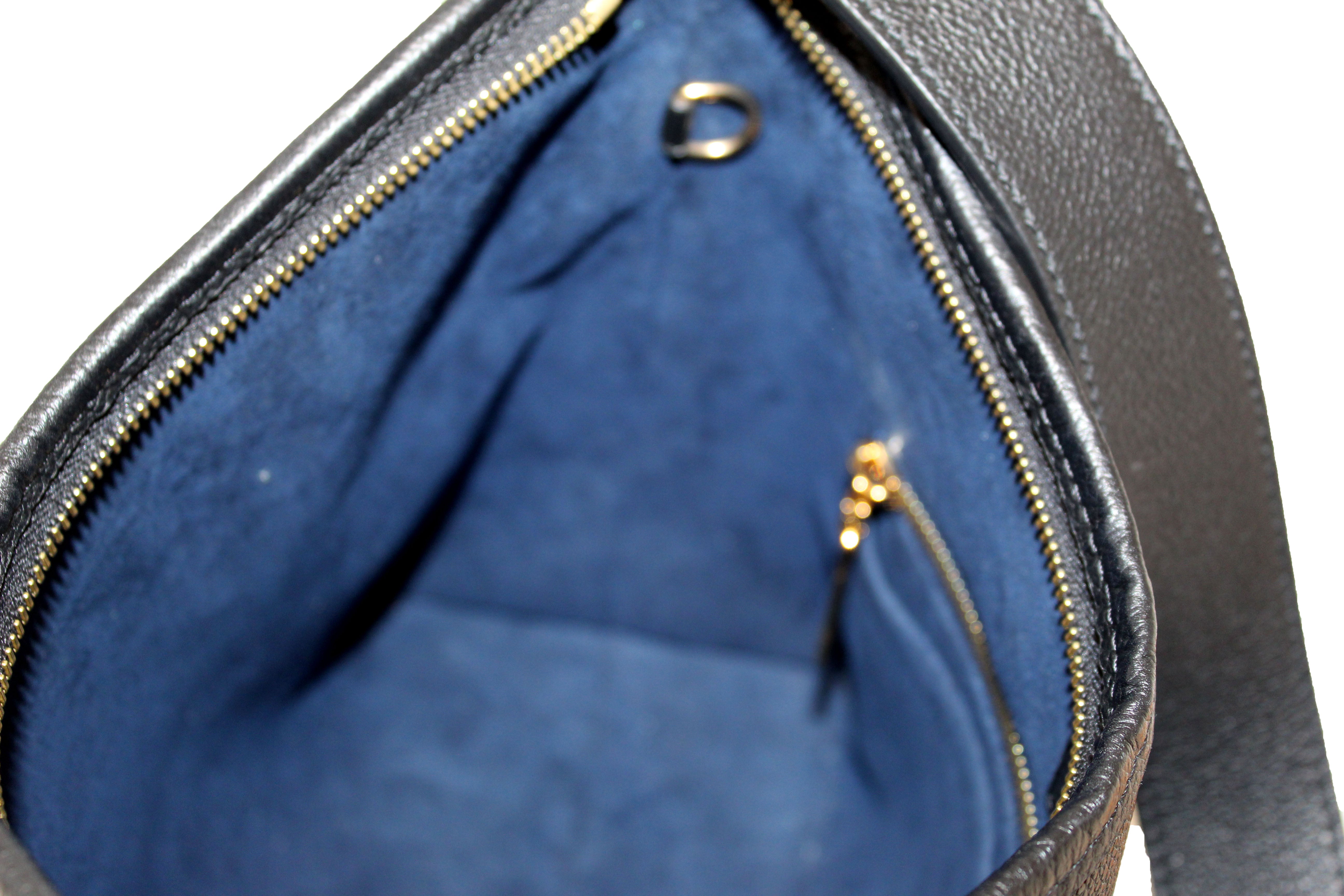 Authentic Louis Vuitton Black Monogram Empreinte Leather CarryAll PM Bag