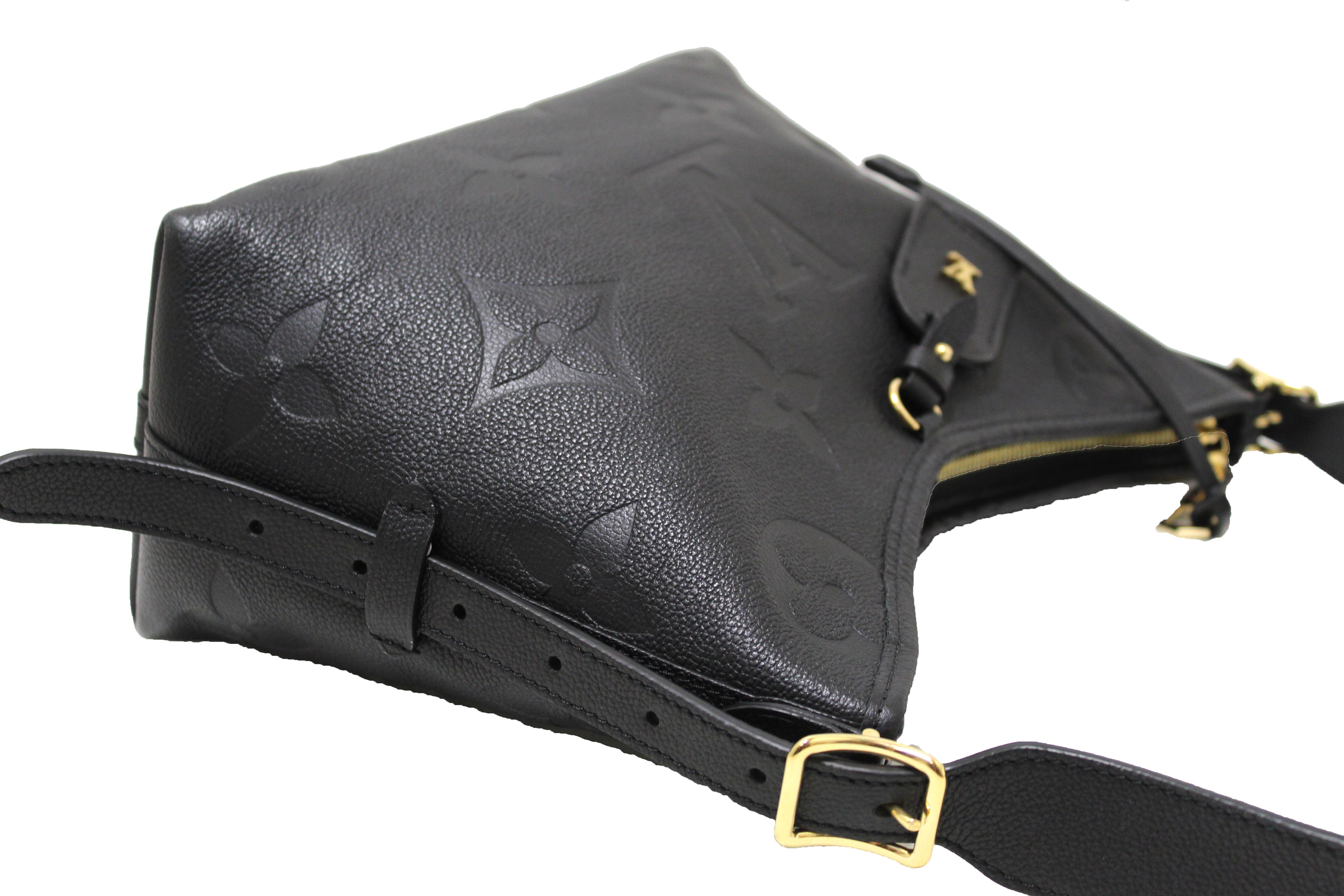 Authentic Louis Vuitton Black Monogram Empreinte Leather CarryAll PM Bag