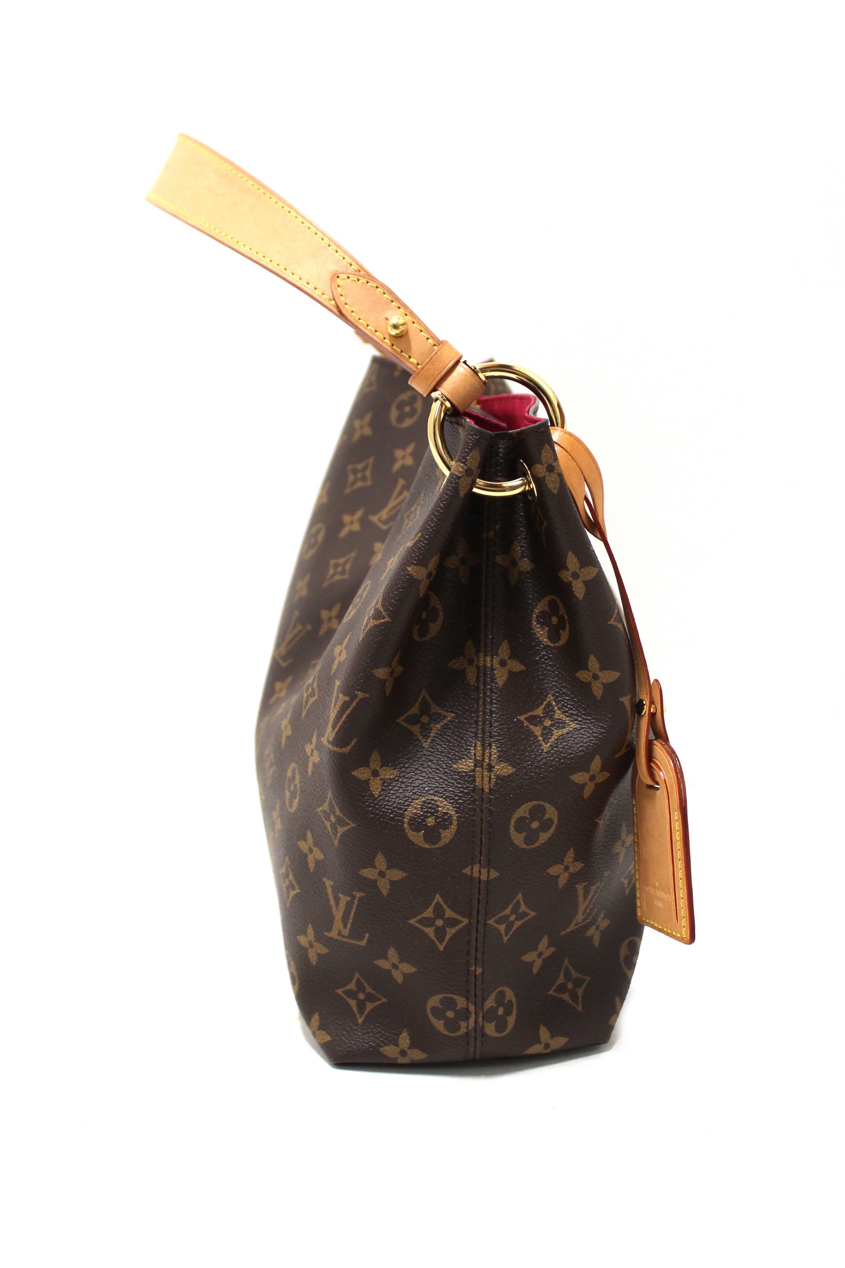 Authentic Louis Vuitton Classic Monogram Graceful PM Hobo Shoulder Bag