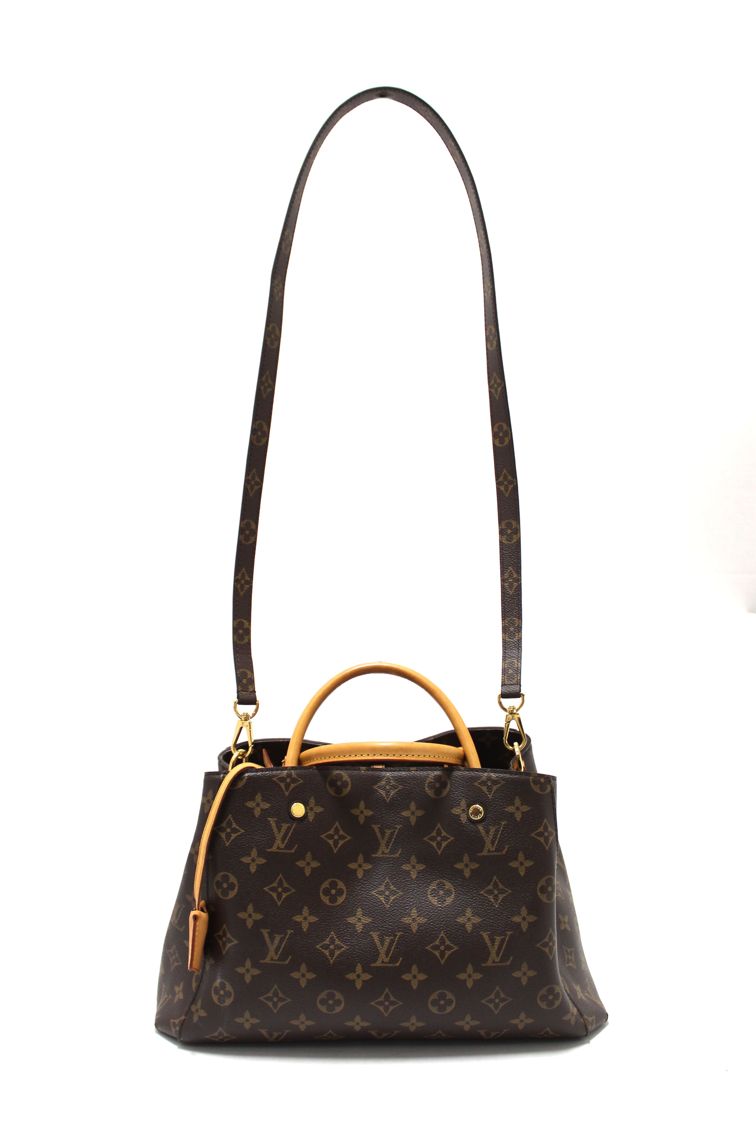 Authentic Louis Vuitton Classic Monogram Montaigne MM Handbag