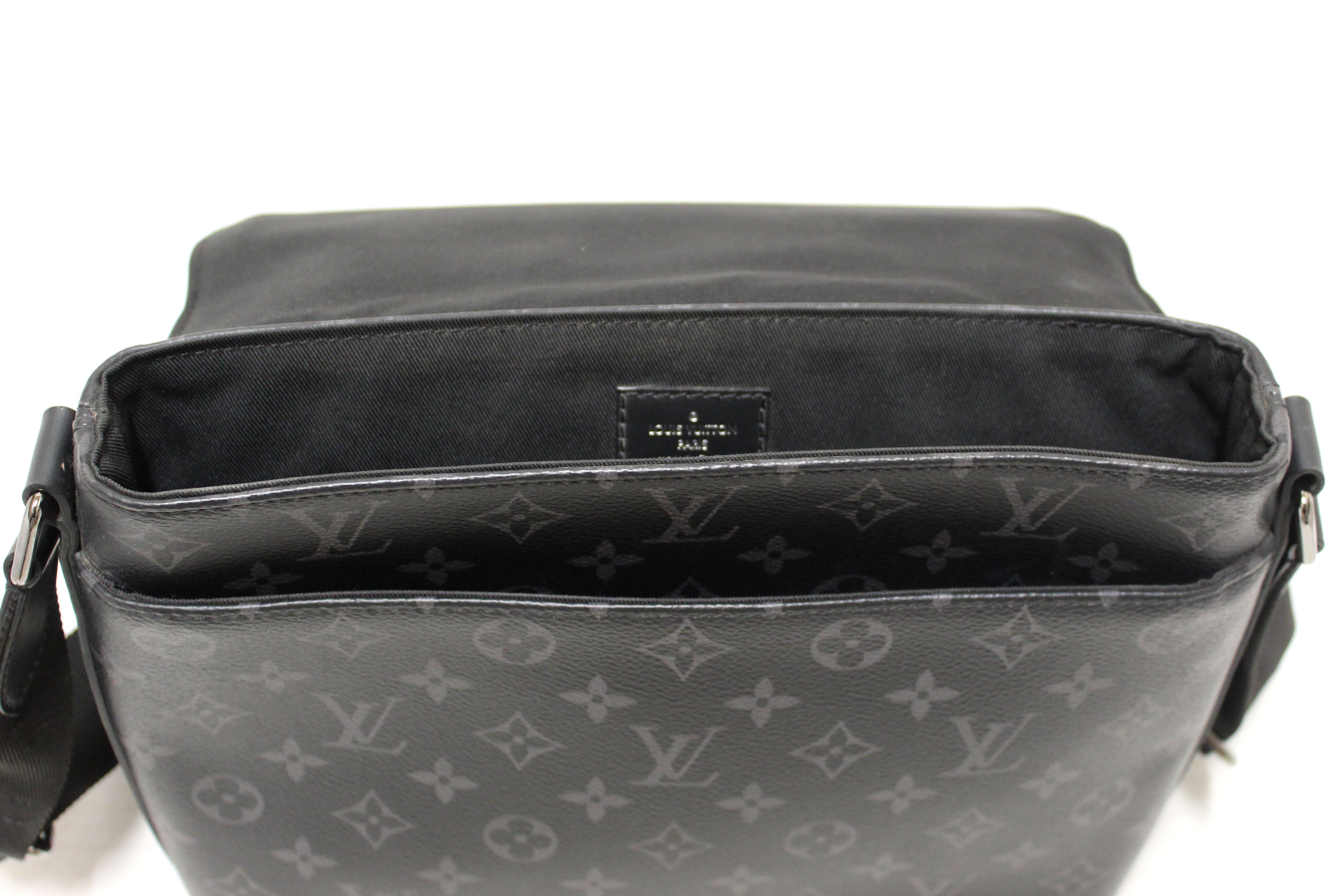 Authentic Louis Vuitton Monogram Eclipse District PM Messenger Bag