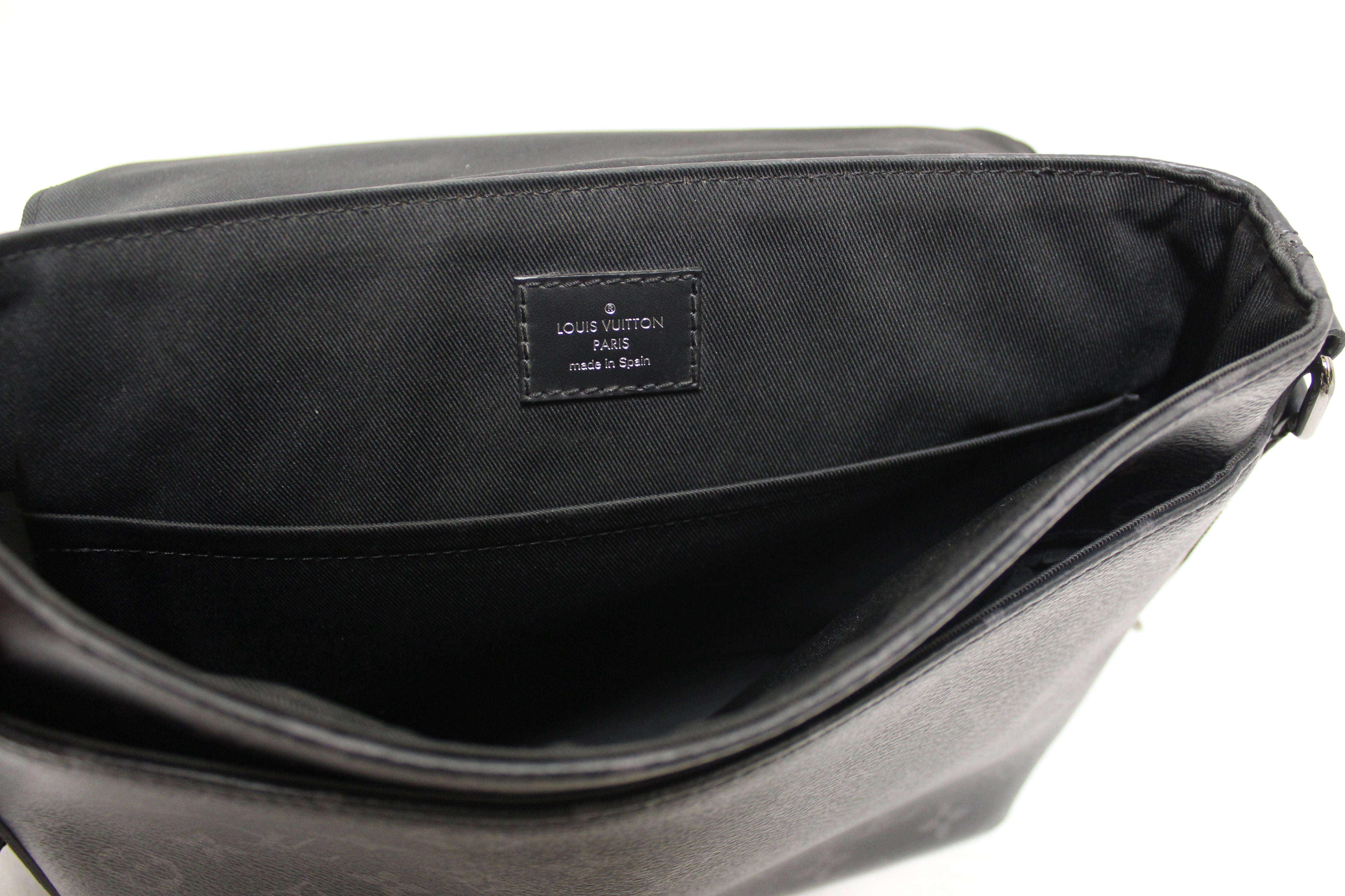 Authentic Louis Vuitton Monogram Eclipse District PM Messenger Bag
