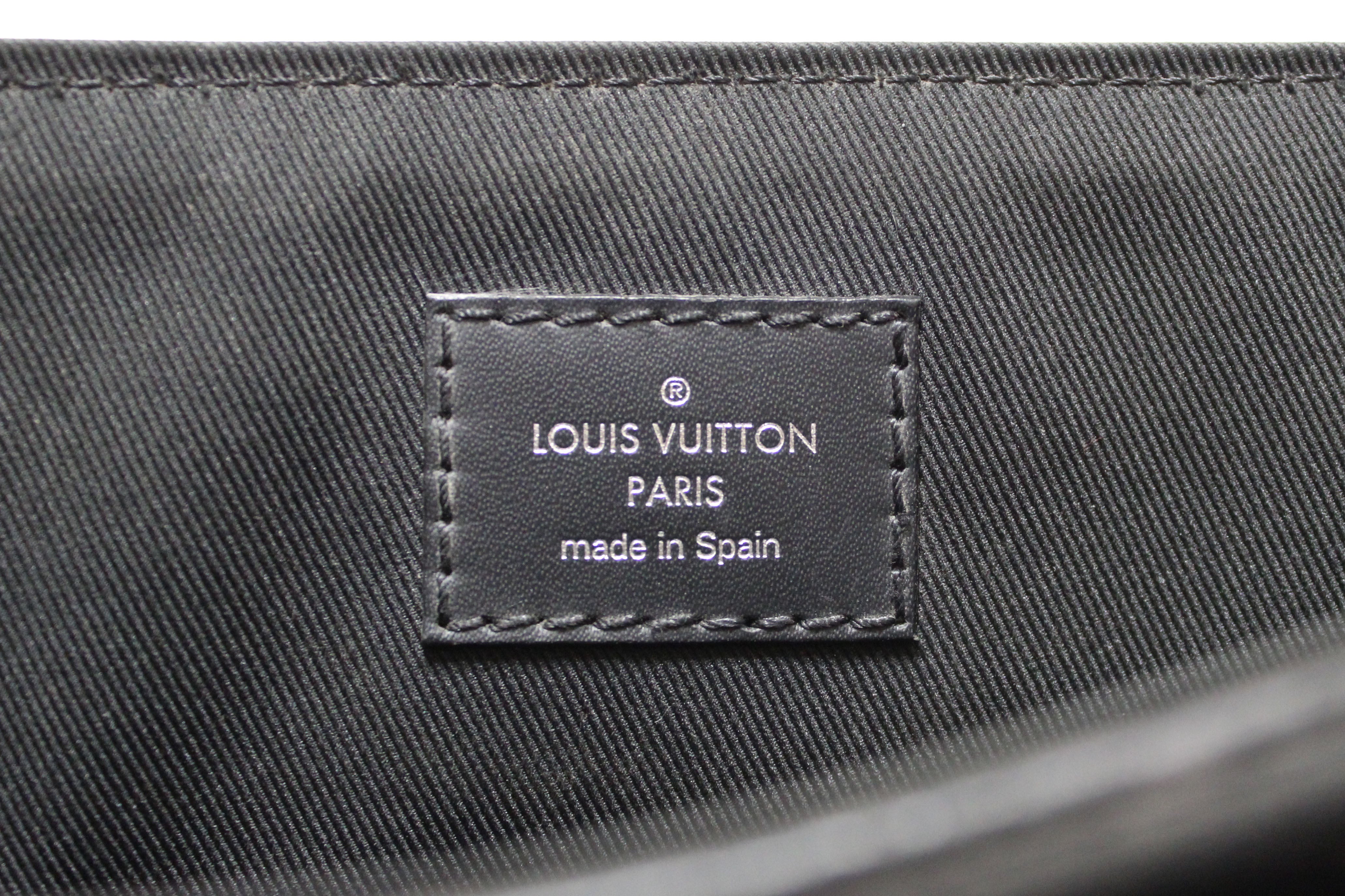 Authentic Louis Vuitton Monogram Eclipse District PM Messenger Bag