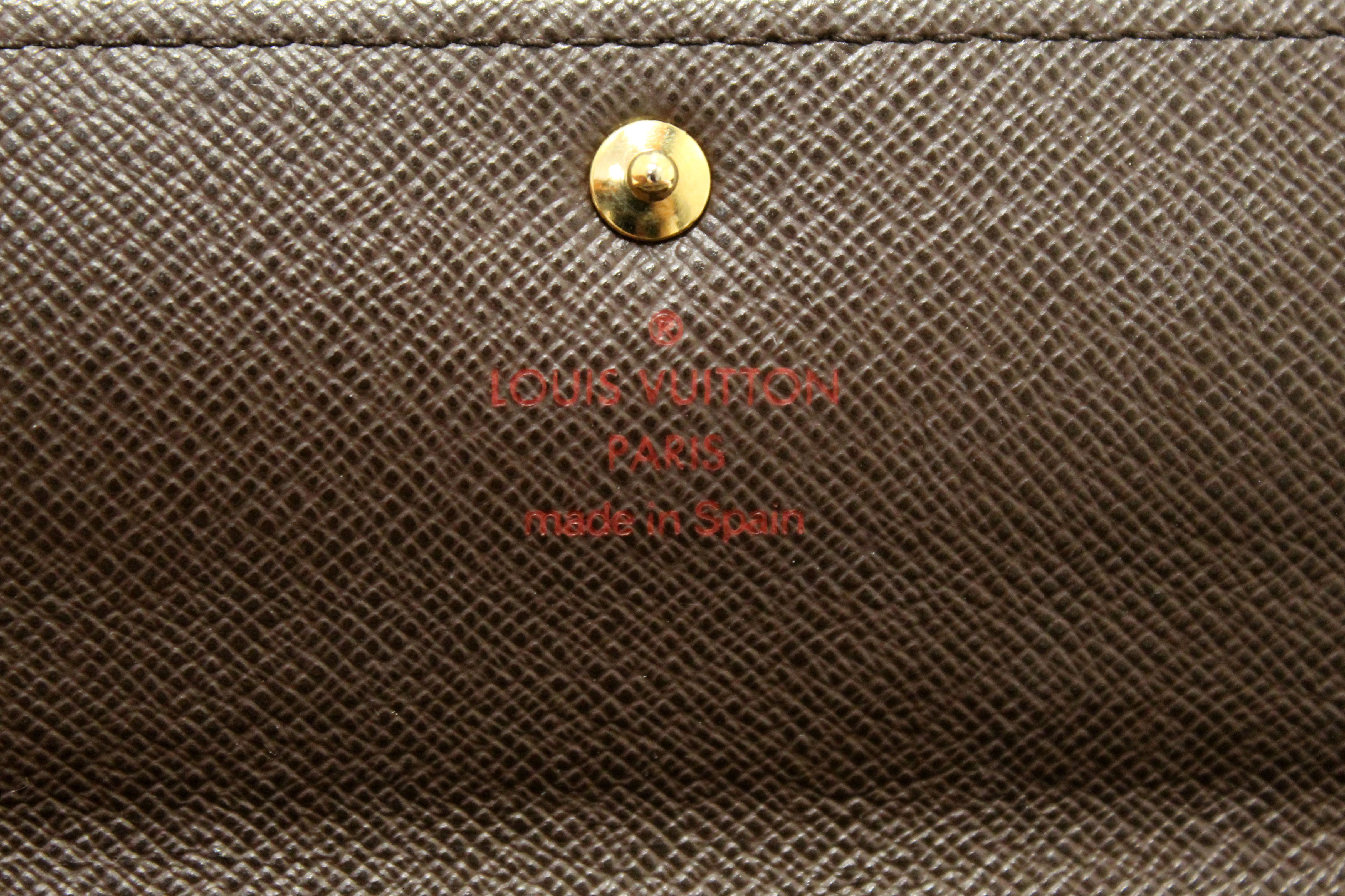 Louis Vuitton Sarah Wallet Damier Ebene Authentic  Louis vuitton sarah  wallet, Louis vuitton, Vuitton