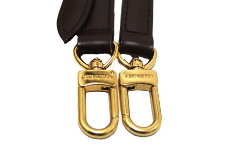 Authentic Louis Vuitton Brown Leather Bag Strap