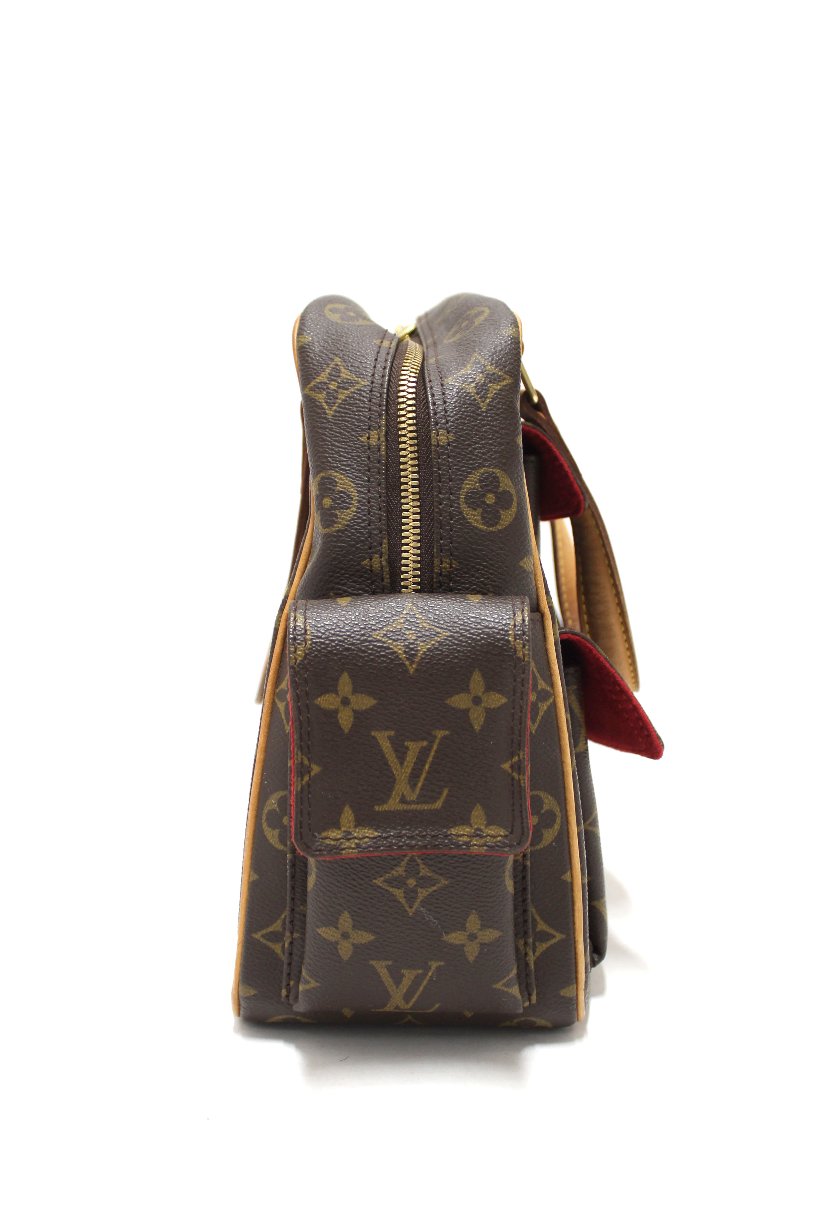 Authentic Louis Vuitton Classic Monogram Exentri- Cite Handbag