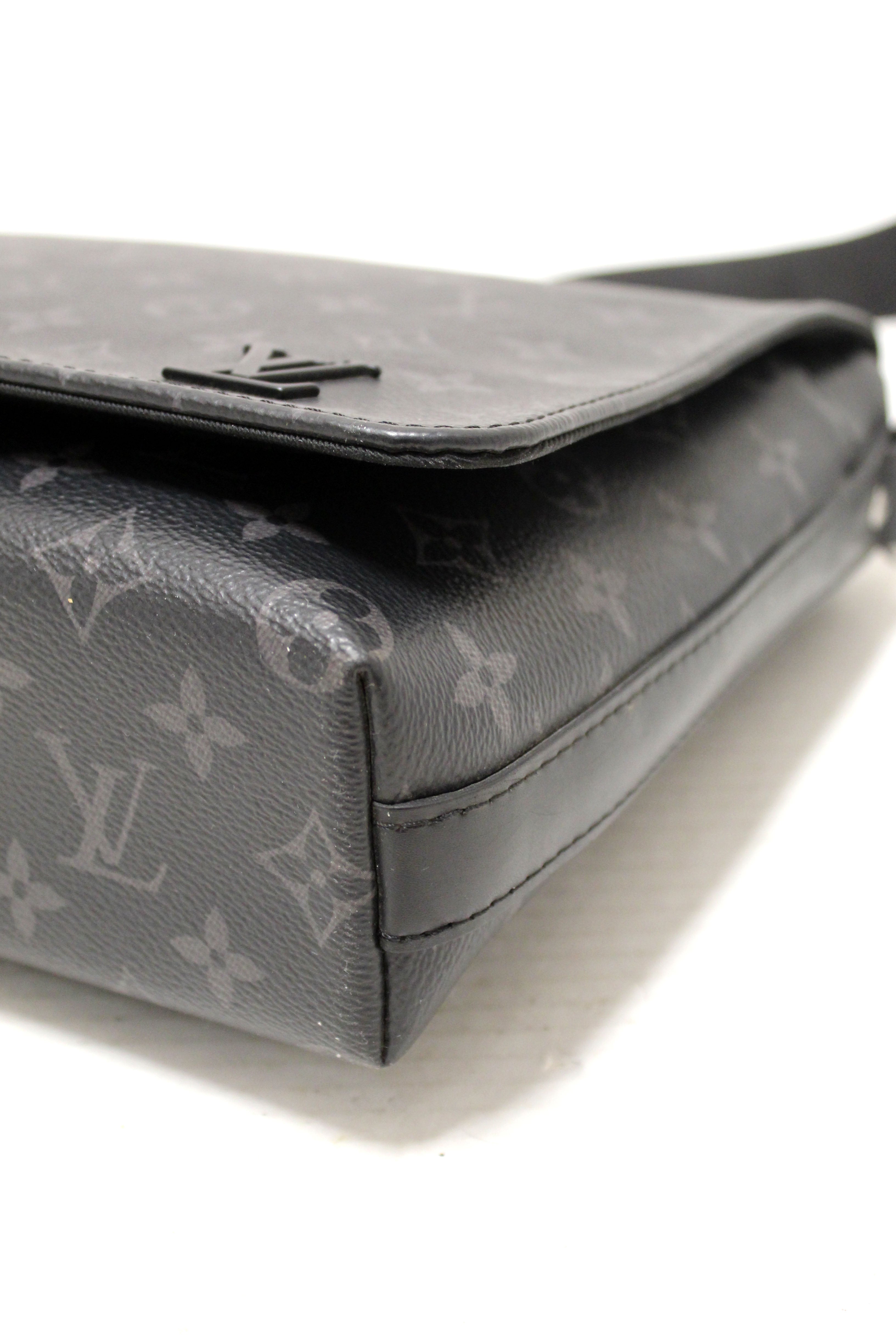 Authentic Louis Vuitton Monogram Eclipse District PM Messenger Bag
