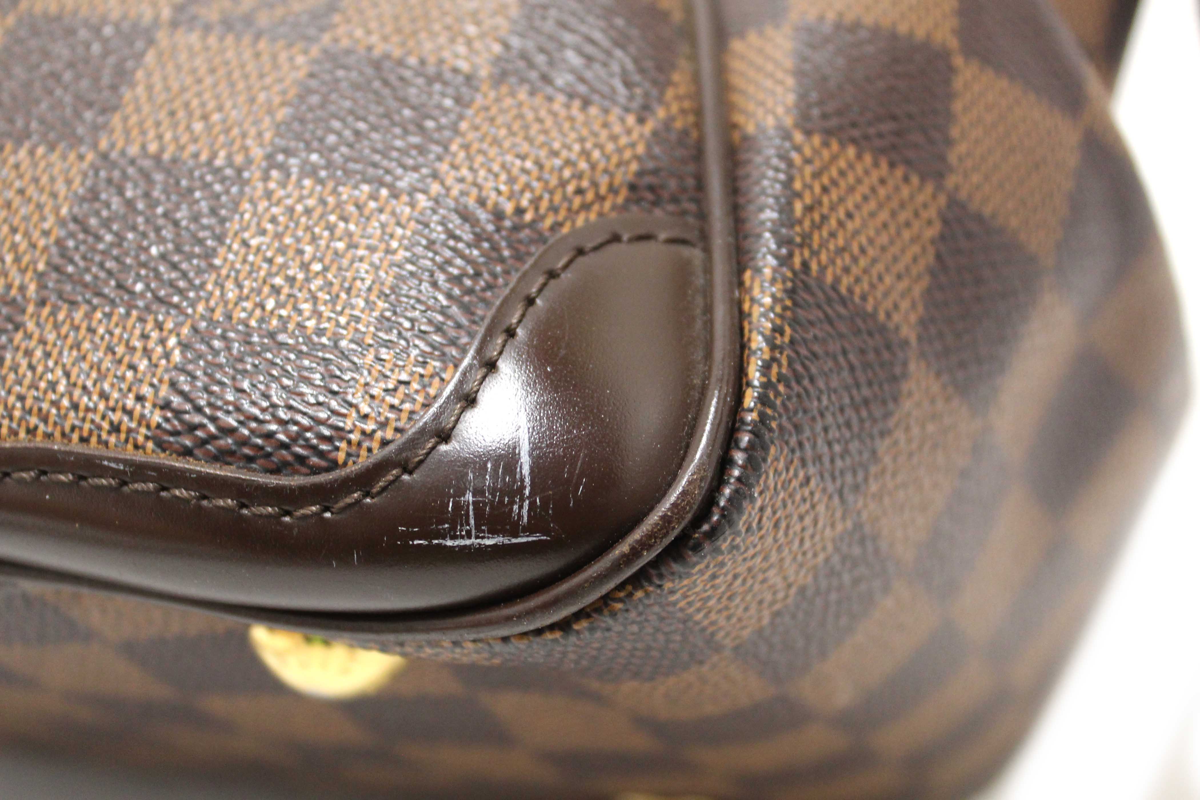 Authentic Louis Vuitton Damier Ebene Verona PM Handbag