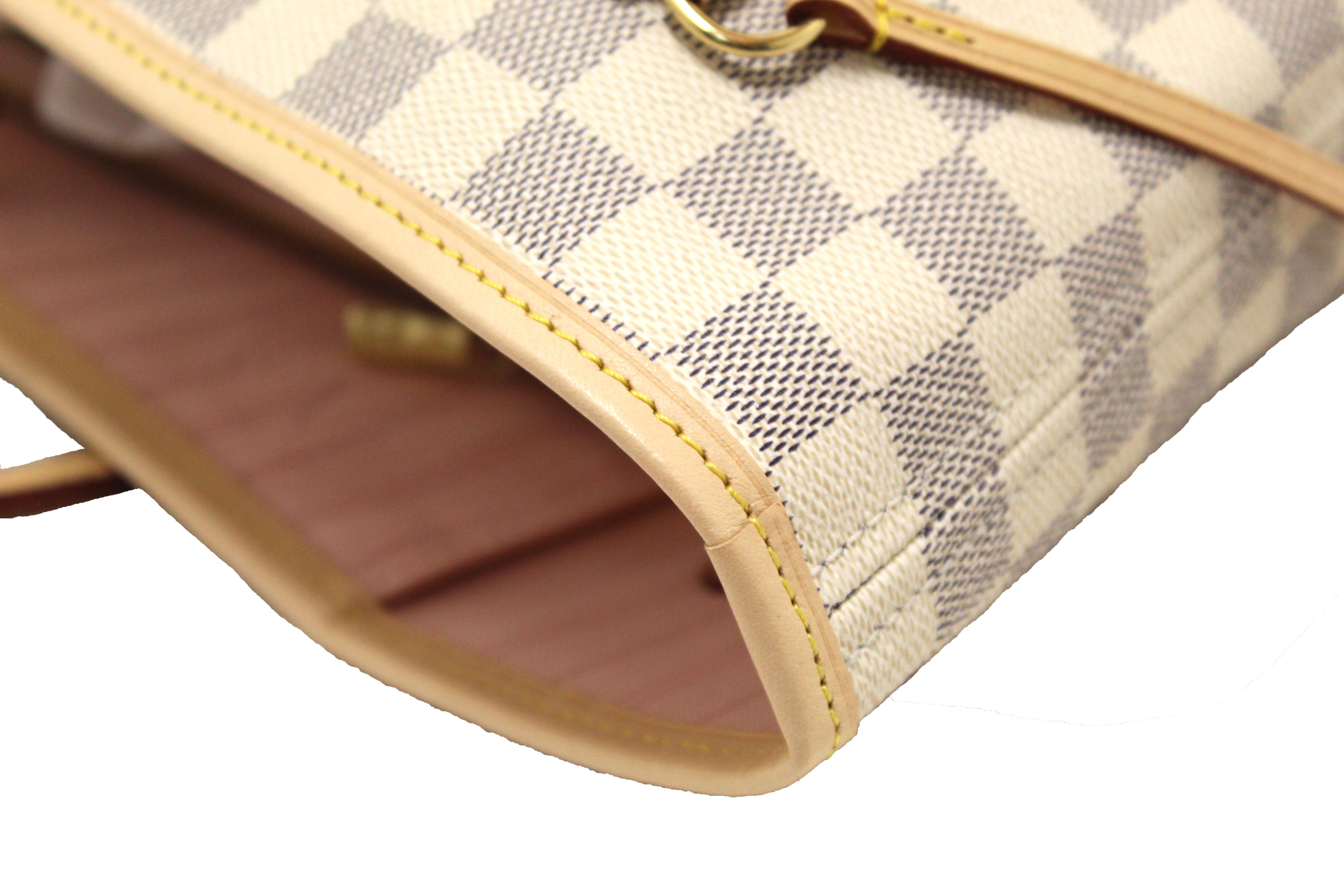 Authentic NEW Louis Vuitton Damier Azur Neverfull MM Shoulder Tote Bag