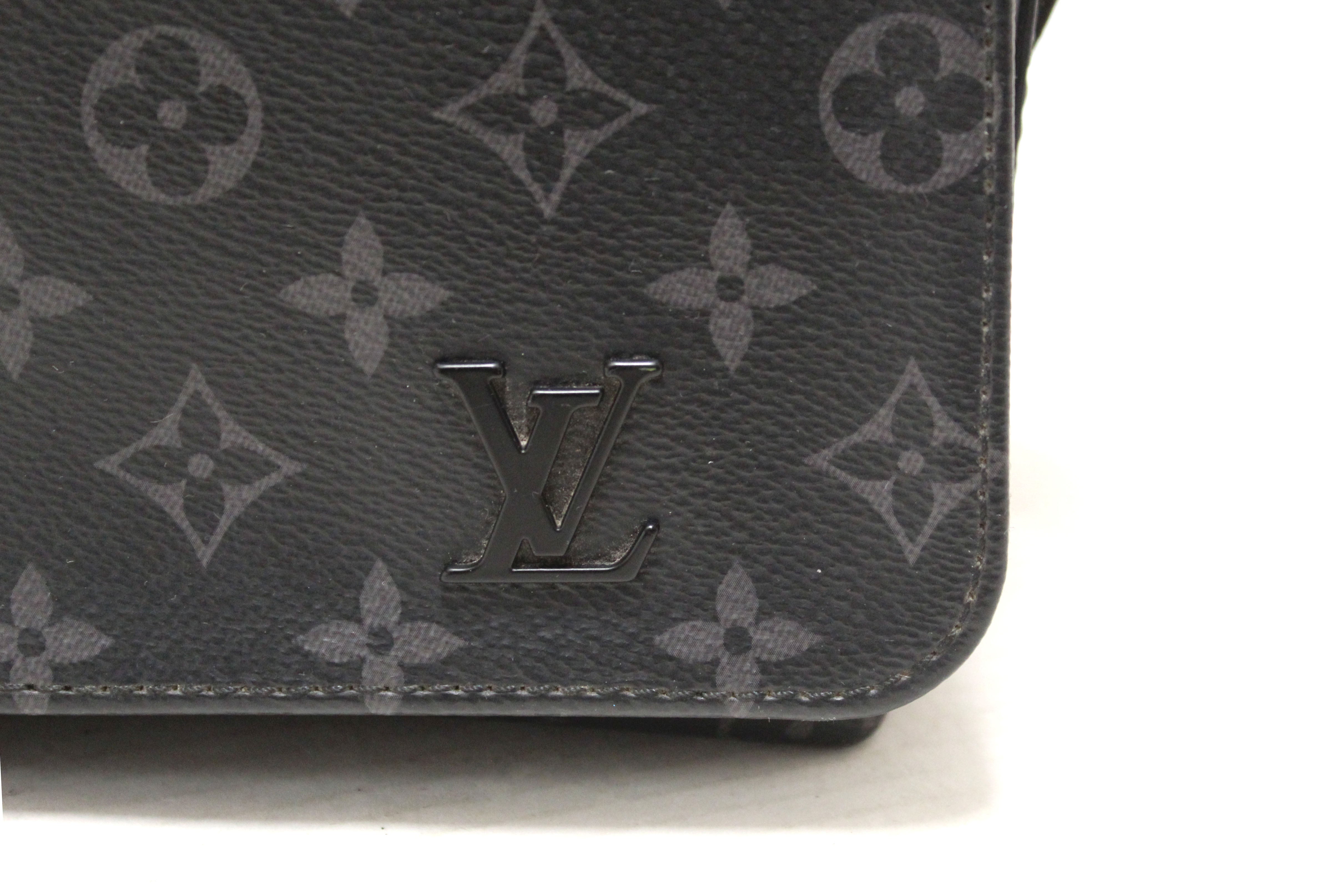Authentic Louis Vuitton Monogram Eclipse District PM Messenger Bag