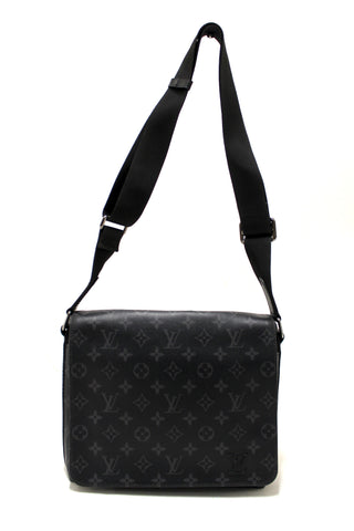 Authentic Louis Vuitton Monogram Eclipse District PM Messenger Bag