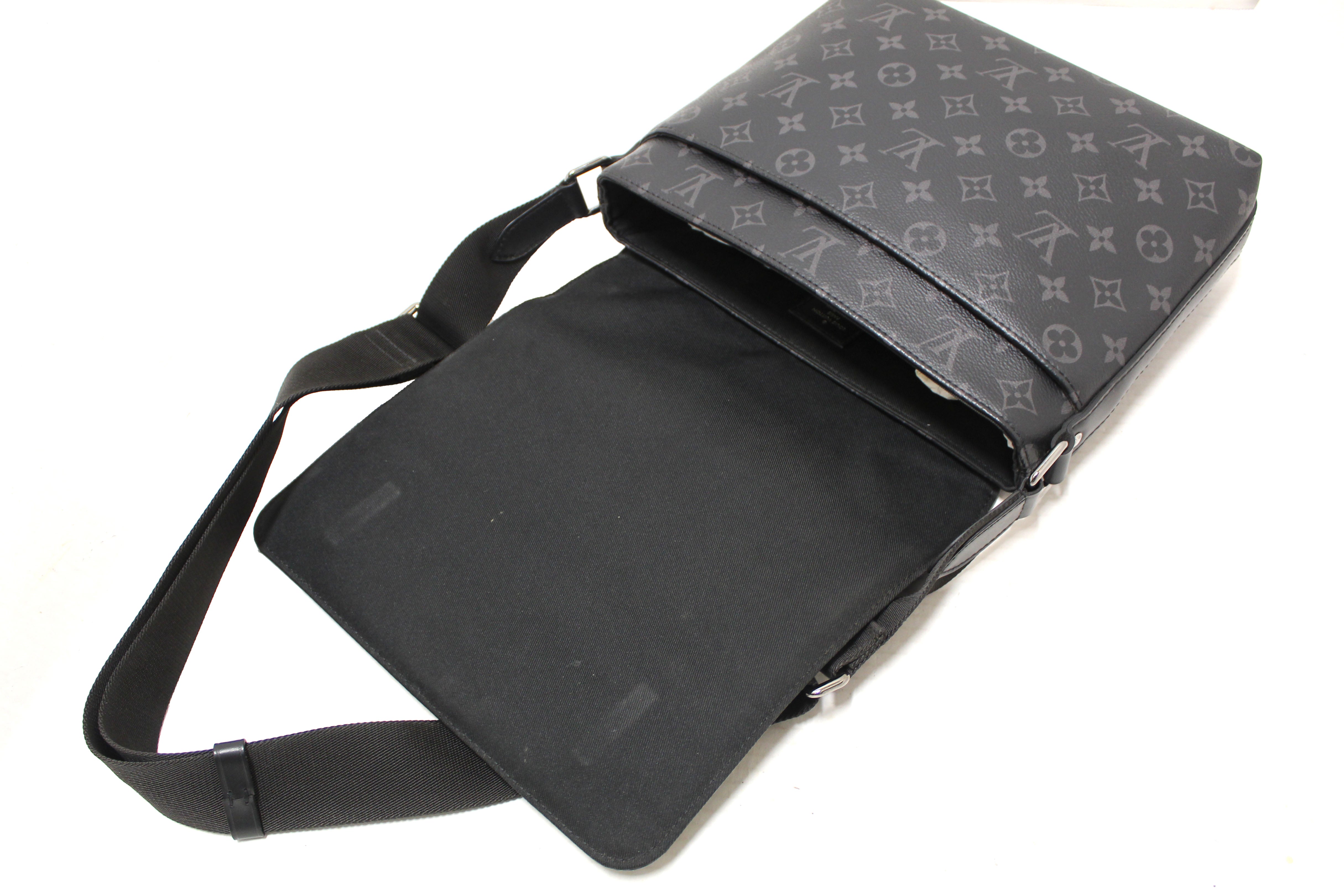 Authentic Louis Vuitton Monogram Eclipse District PM Messenger Bag