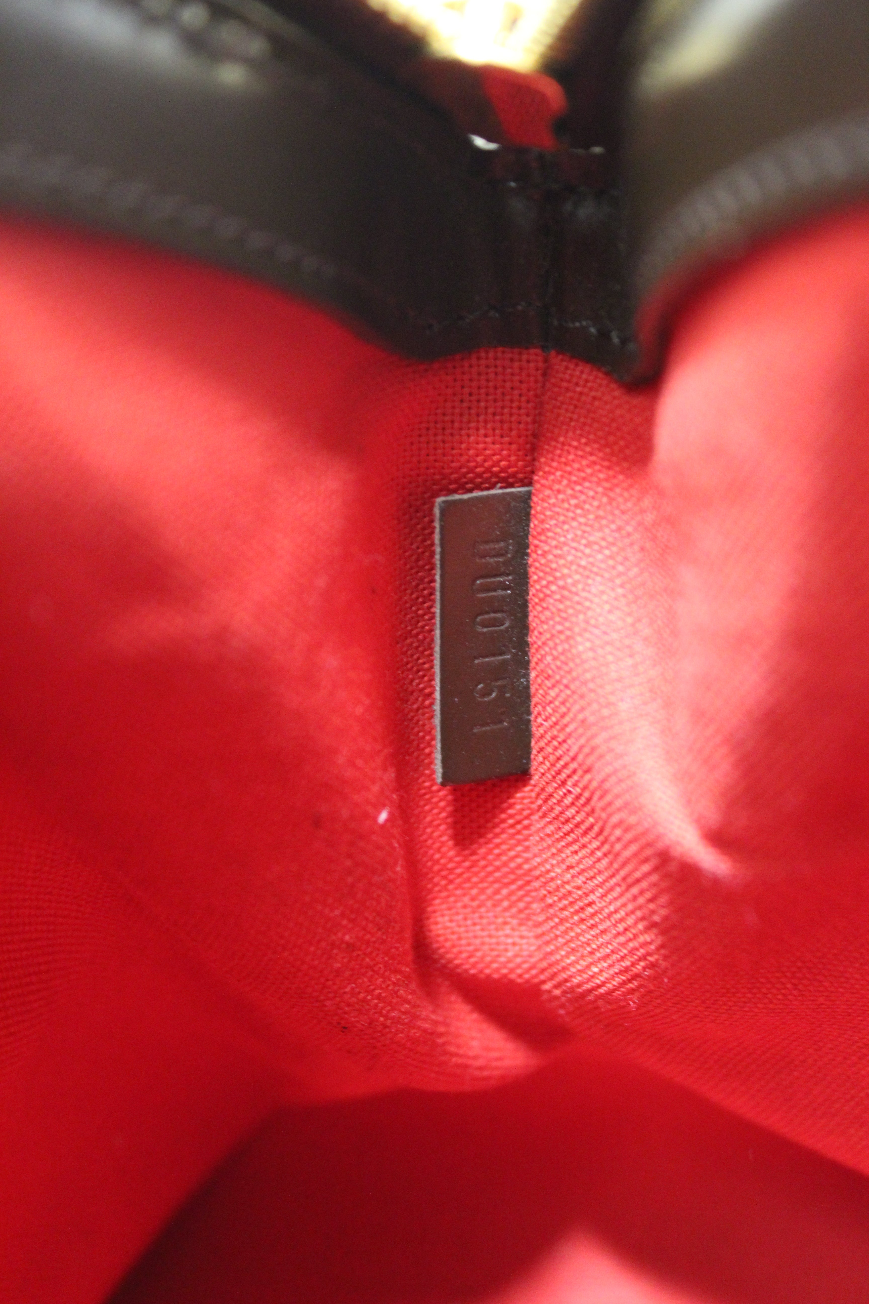 Authentic Louis Vuitton Damier Ebene Verona PM Handbag