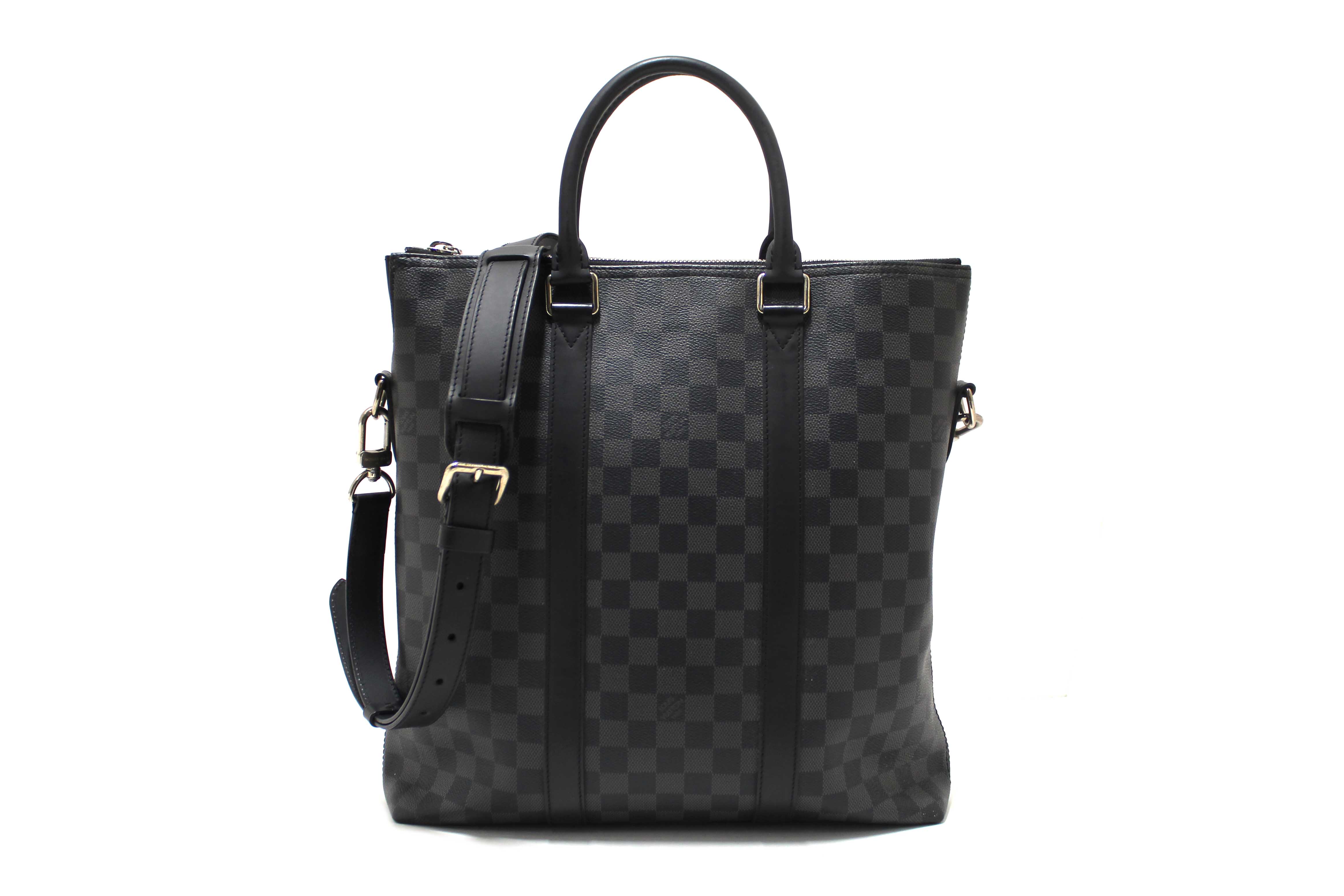 LOUIS VUITTON Anton Briefcase Graphite Damier Graphite