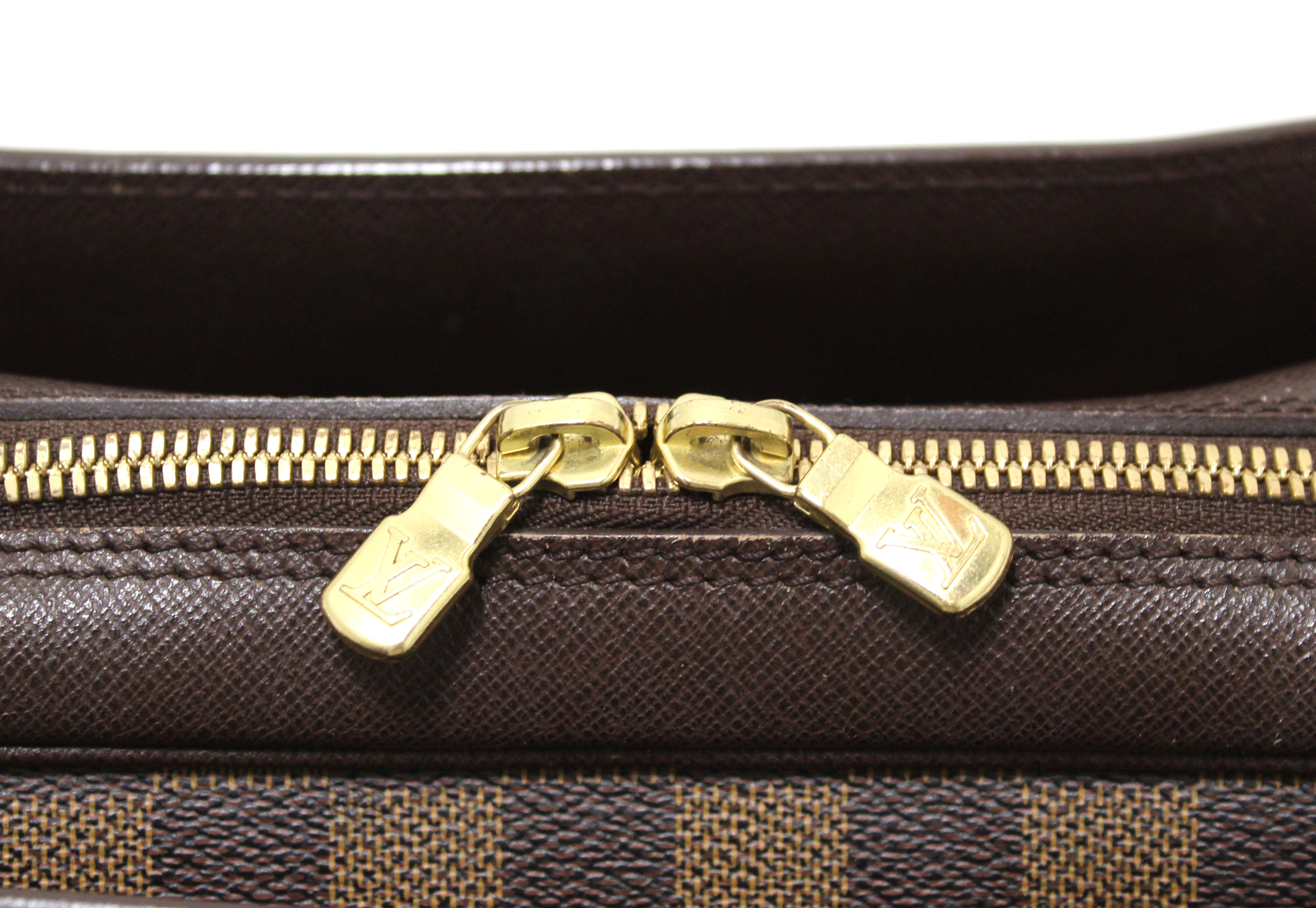 Louis Vuitton Damier Ebene Triana Bag - Gold House