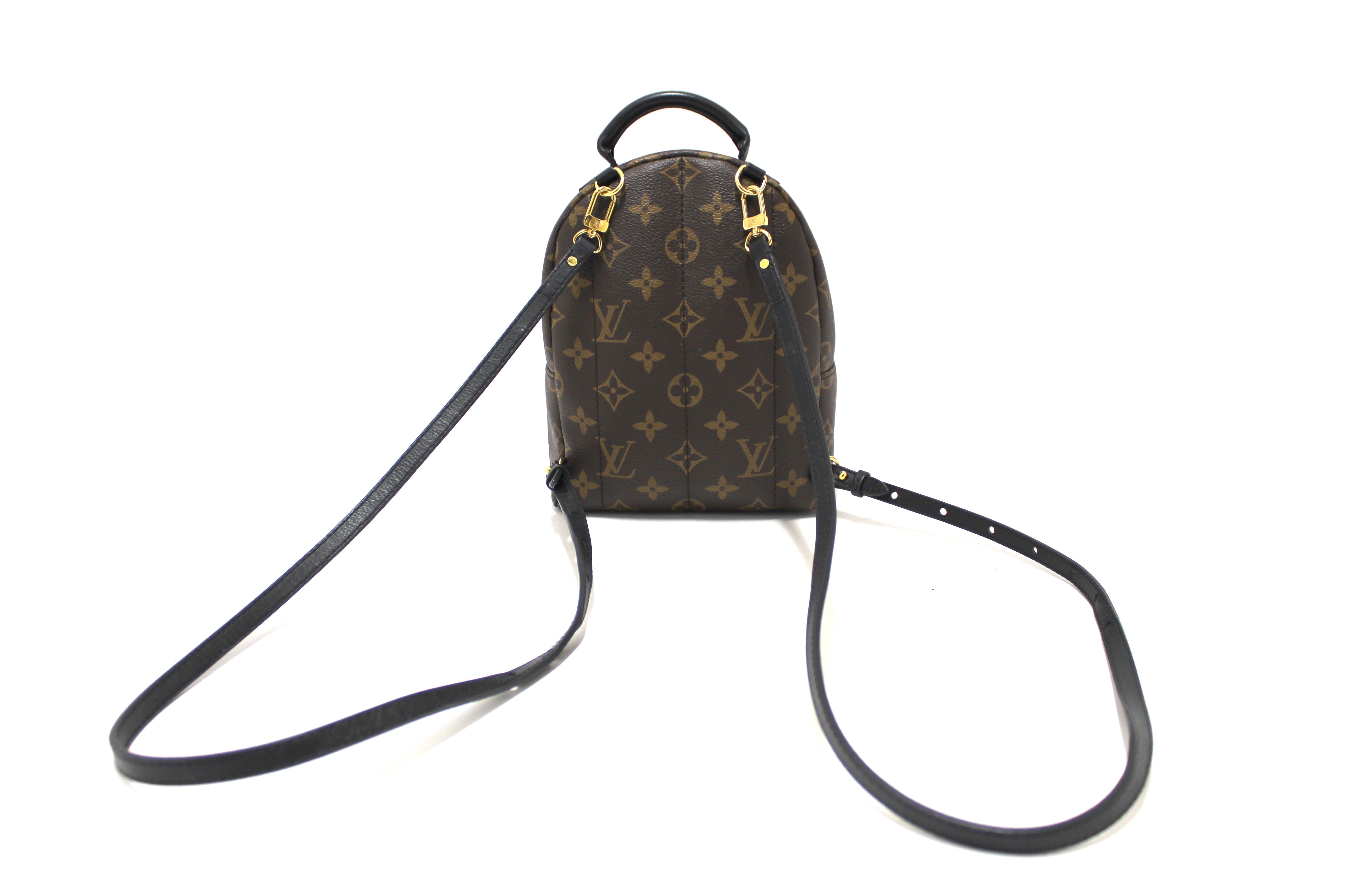 black mini louis vuitton backpack 2020 Monogram Palm Springs a drawstring closure Louis Vuitton Monogram Palm Springs