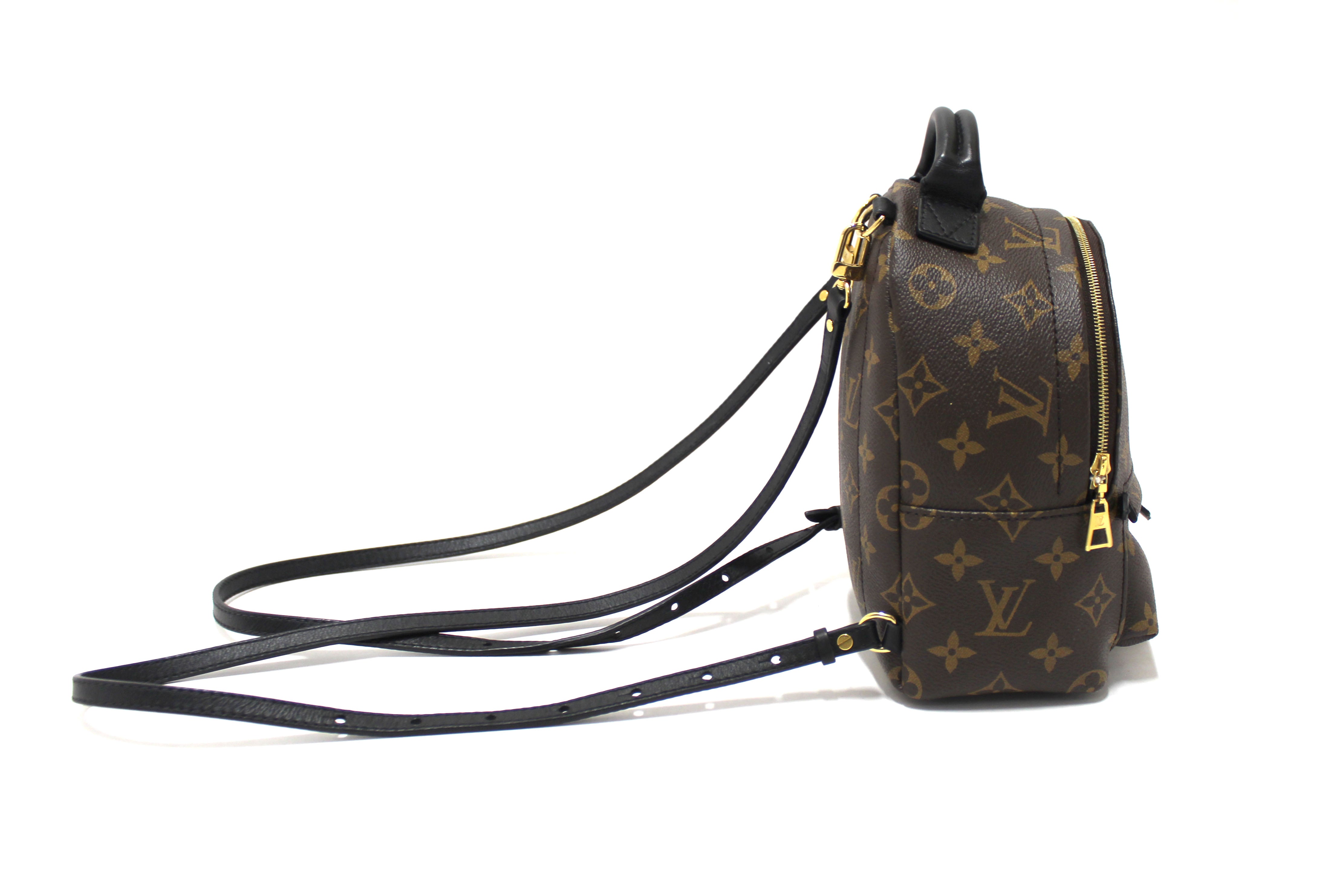 louis vuitton calfskin palm springs backpack mini straps black Louis Vuitton Palm Springs Mini Backpack Casual | Shoulder Strap | Canvas | Monogram