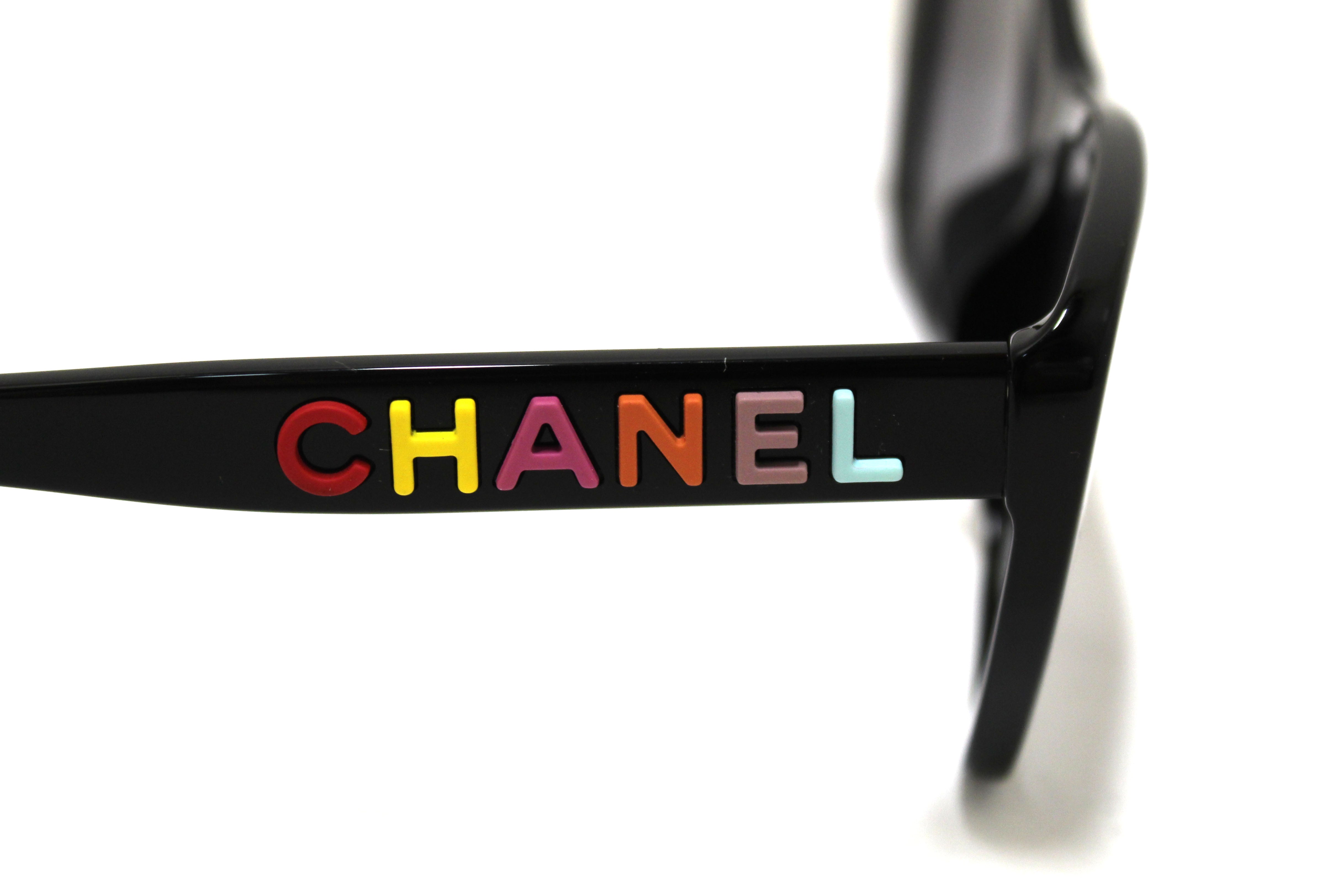 Authentic Chanel Black Polarized Butterfly Sunglasses 71548A