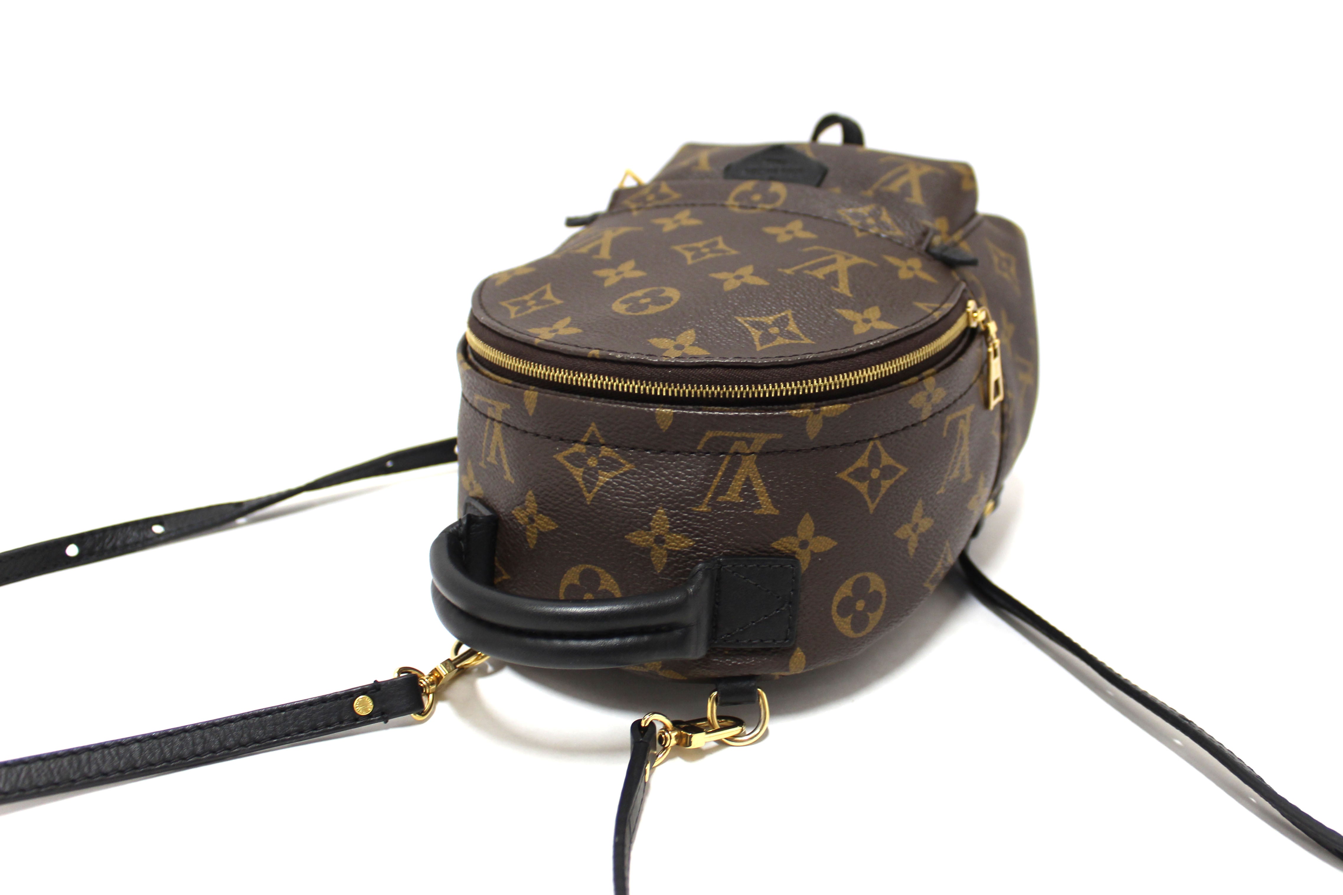 louis vuitton backpack mini straps Monogram Palm Springs Whether carried by the top handle or the two adjustable monogram canvas straps How to shorten your LV