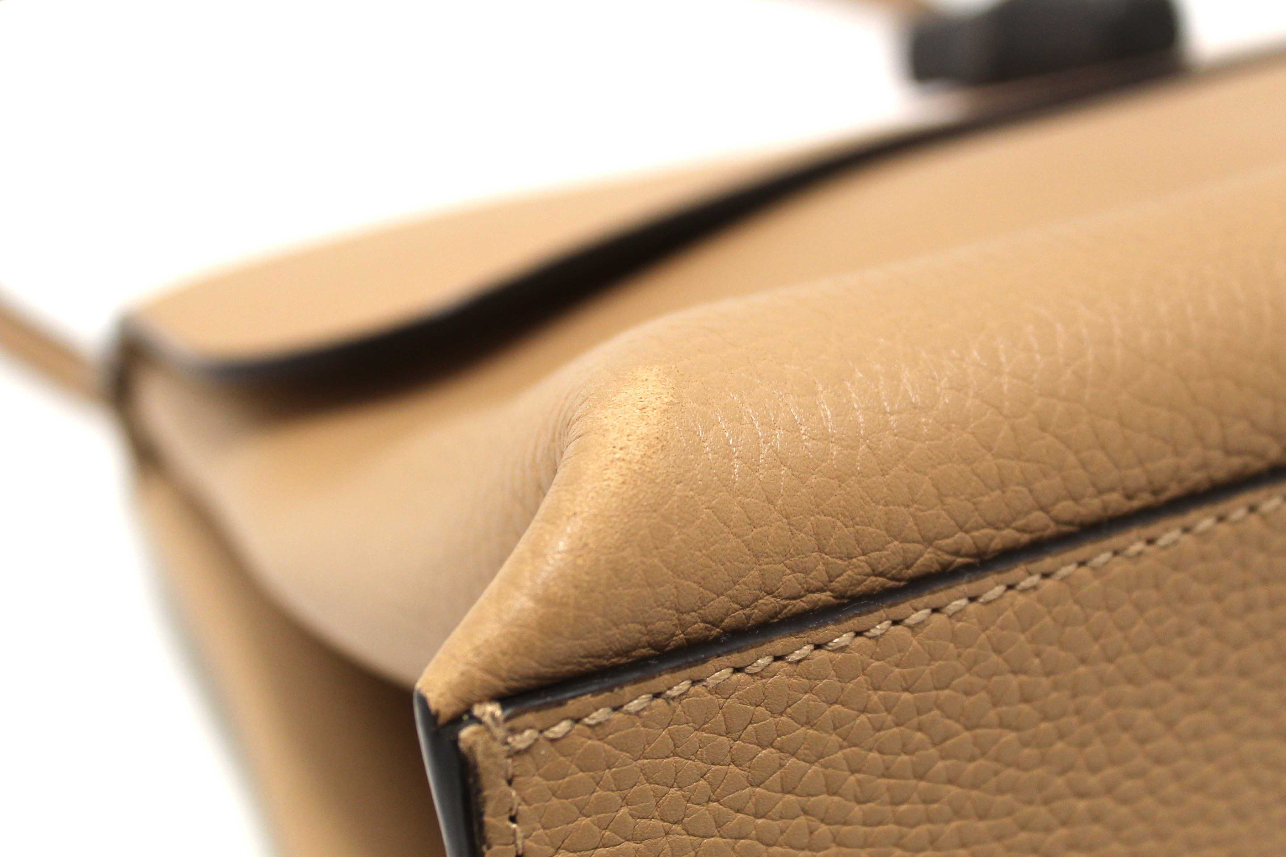 Authentic Gucci Bamboo Daily Top Handle Caramel Handbag