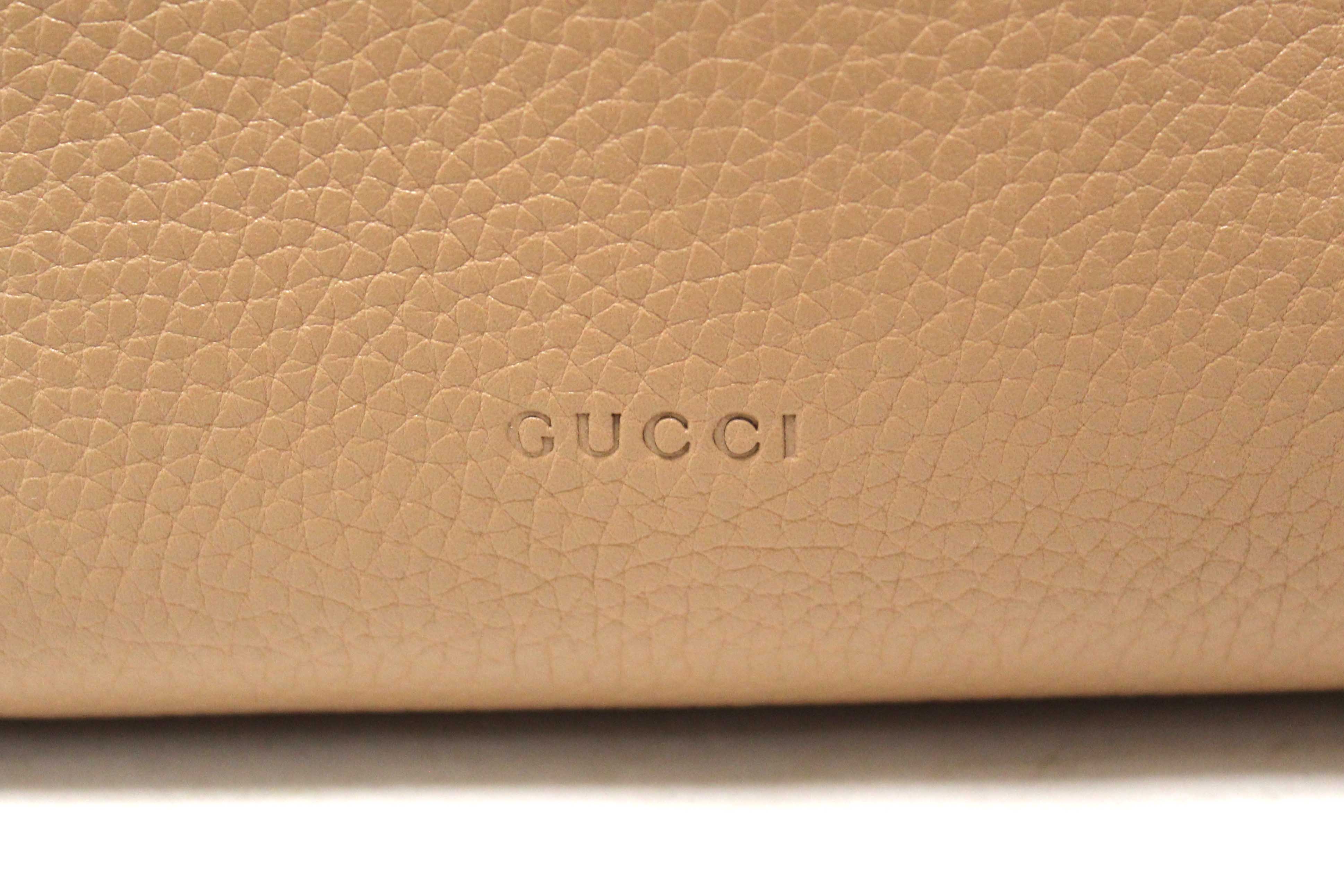 Authentic Gucci Bamboo Daily Top Handle Caramel Handbag