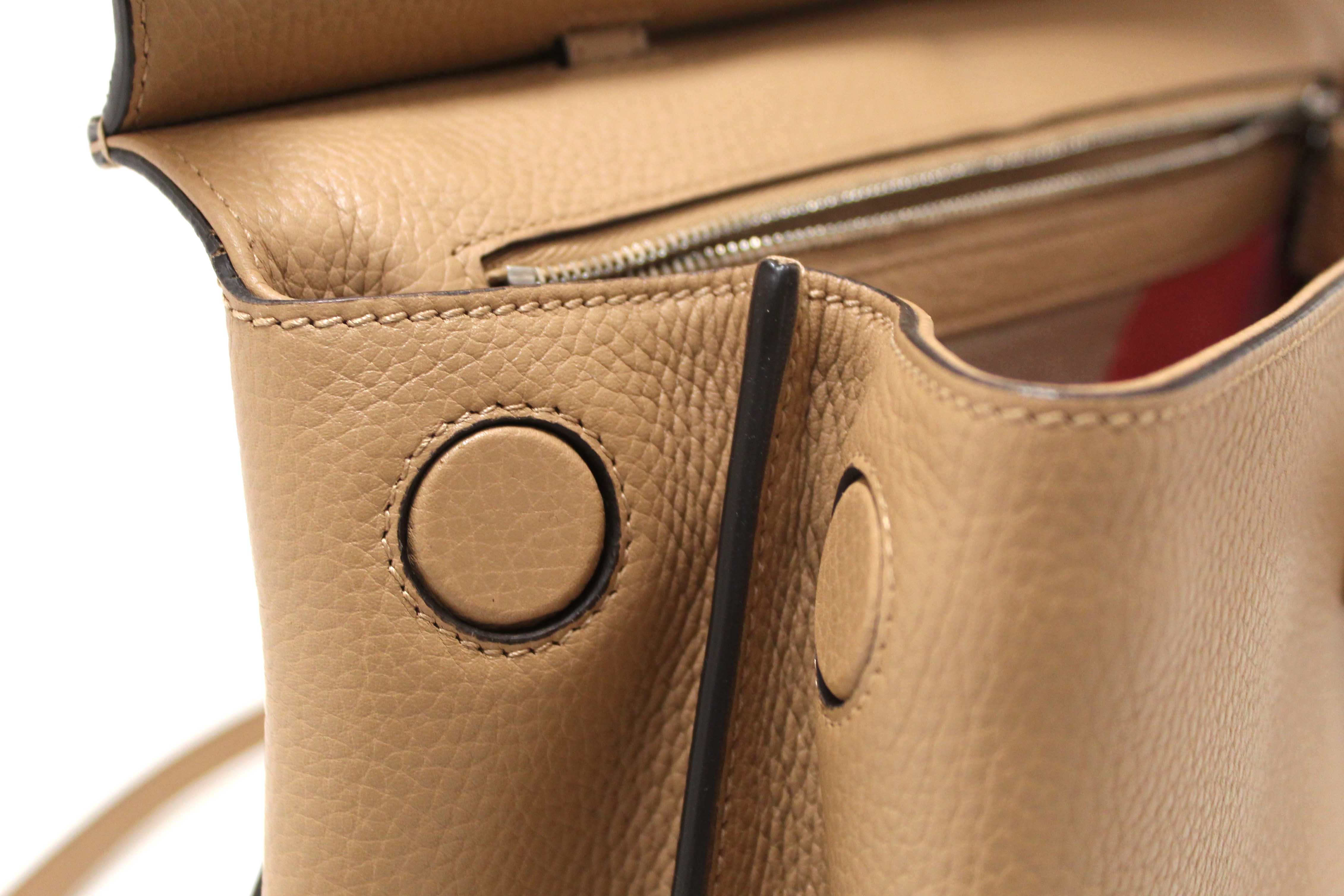 Authentic Gucci Bamboo Daily Top Handle Caramel Handbag