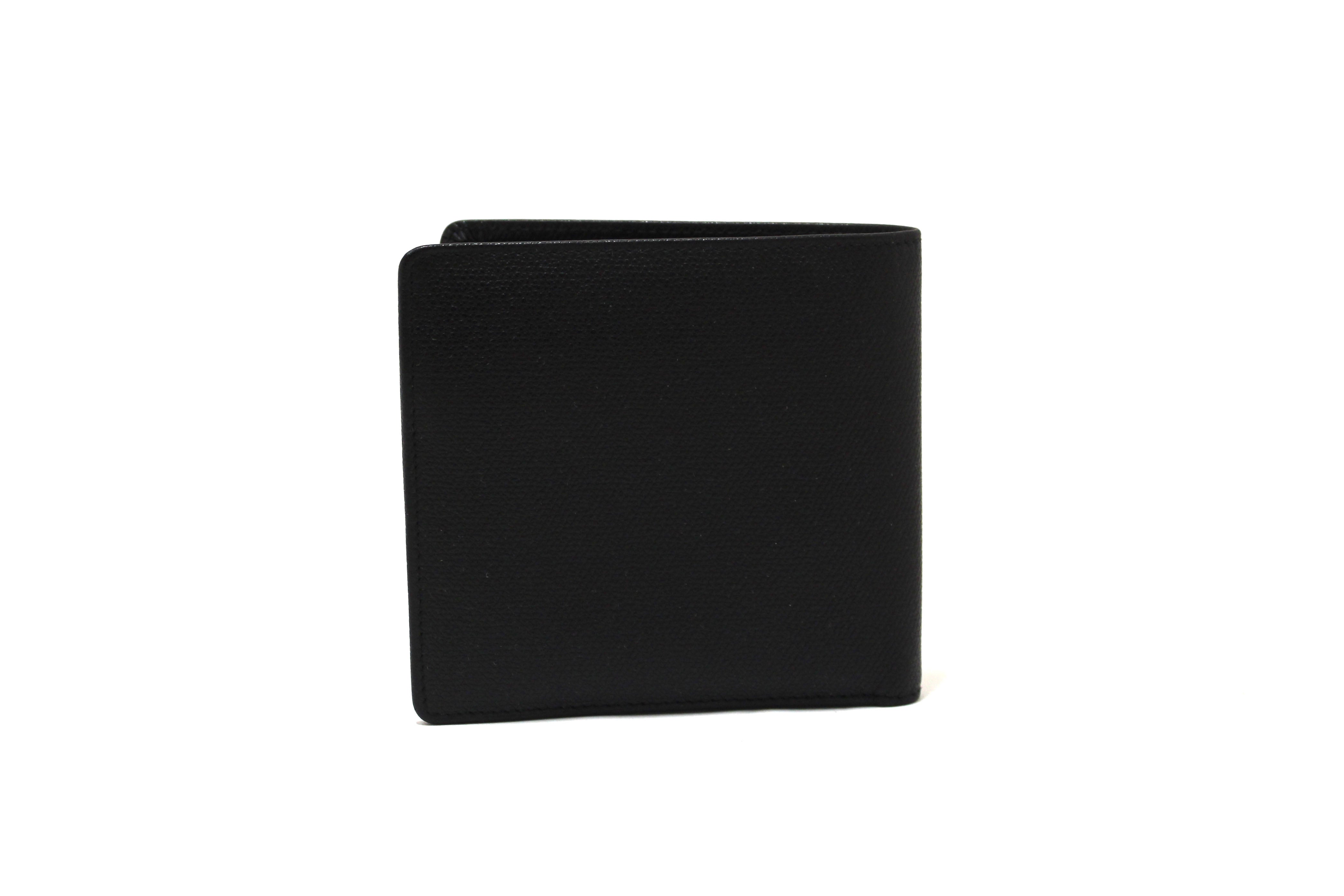 Authentic New Chanel Black Caviar Leather Medium Size Bi-fold Wallet