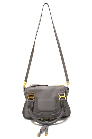 Authentic Chloe Grey Small Marcie Satchel Handbag