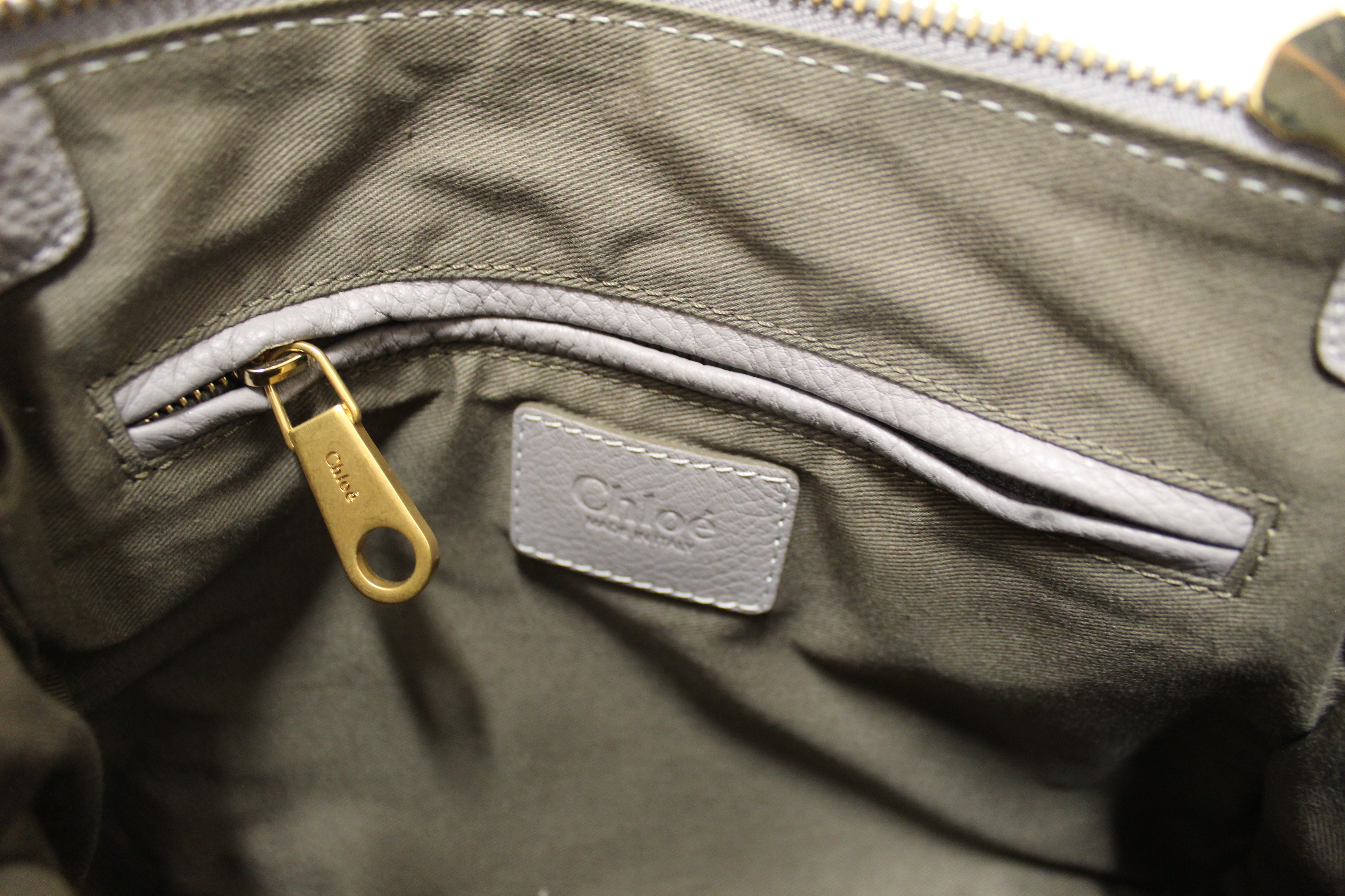 Authentic Chloe Grey Small Marcie Satchel Handbag