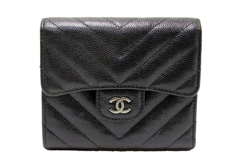 Authentic NEW Chanel Iridescent Dark Beige Quilted Caviar Leather Clas –  Paris Station Shop