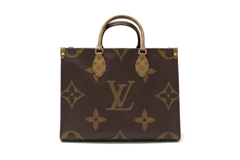 Authentic Louis Vuitton Giant Monogram Canvas OnTheGo MM Tote Bag