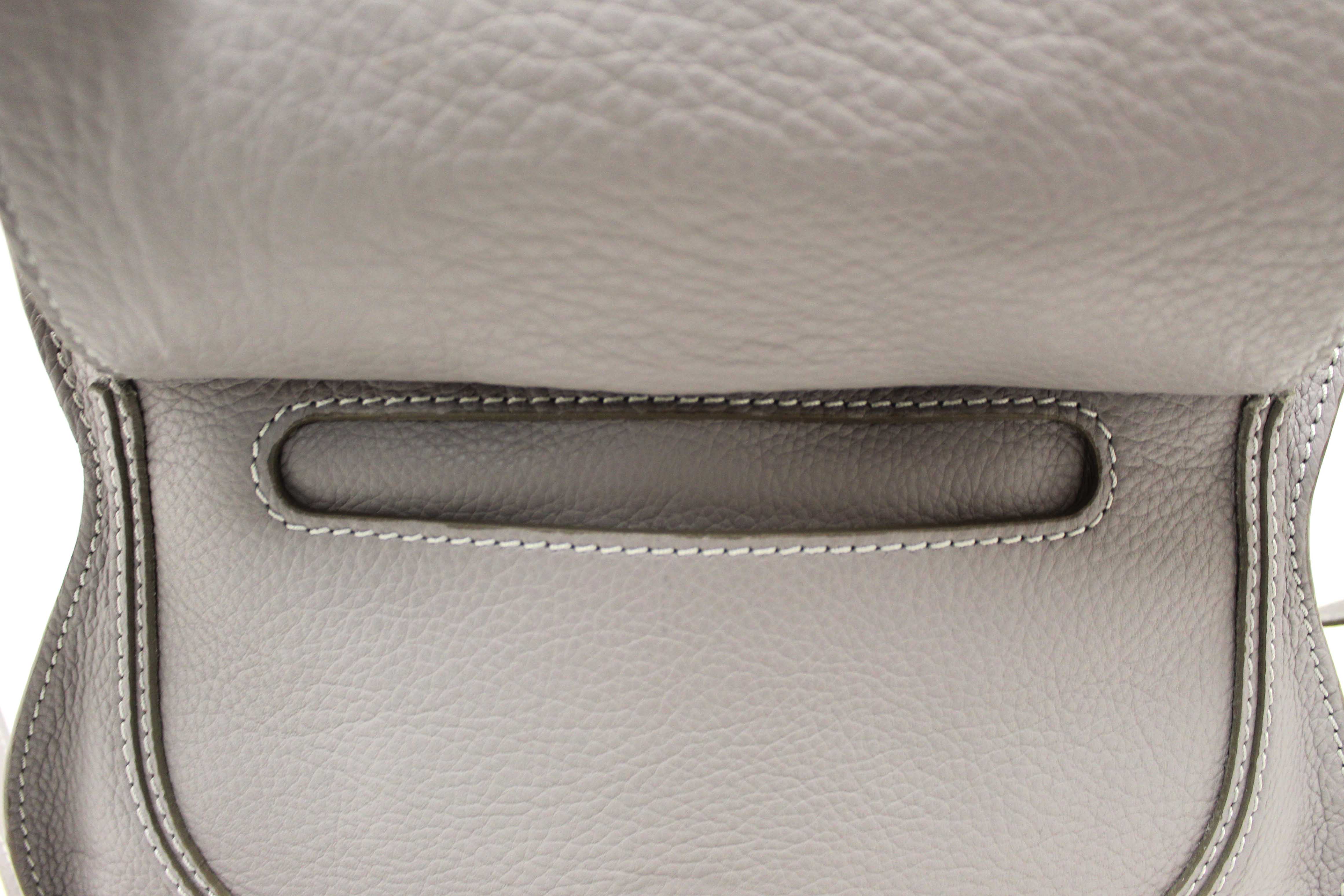 Authentic Chloe Grey Small Marcie Satchel Handbag