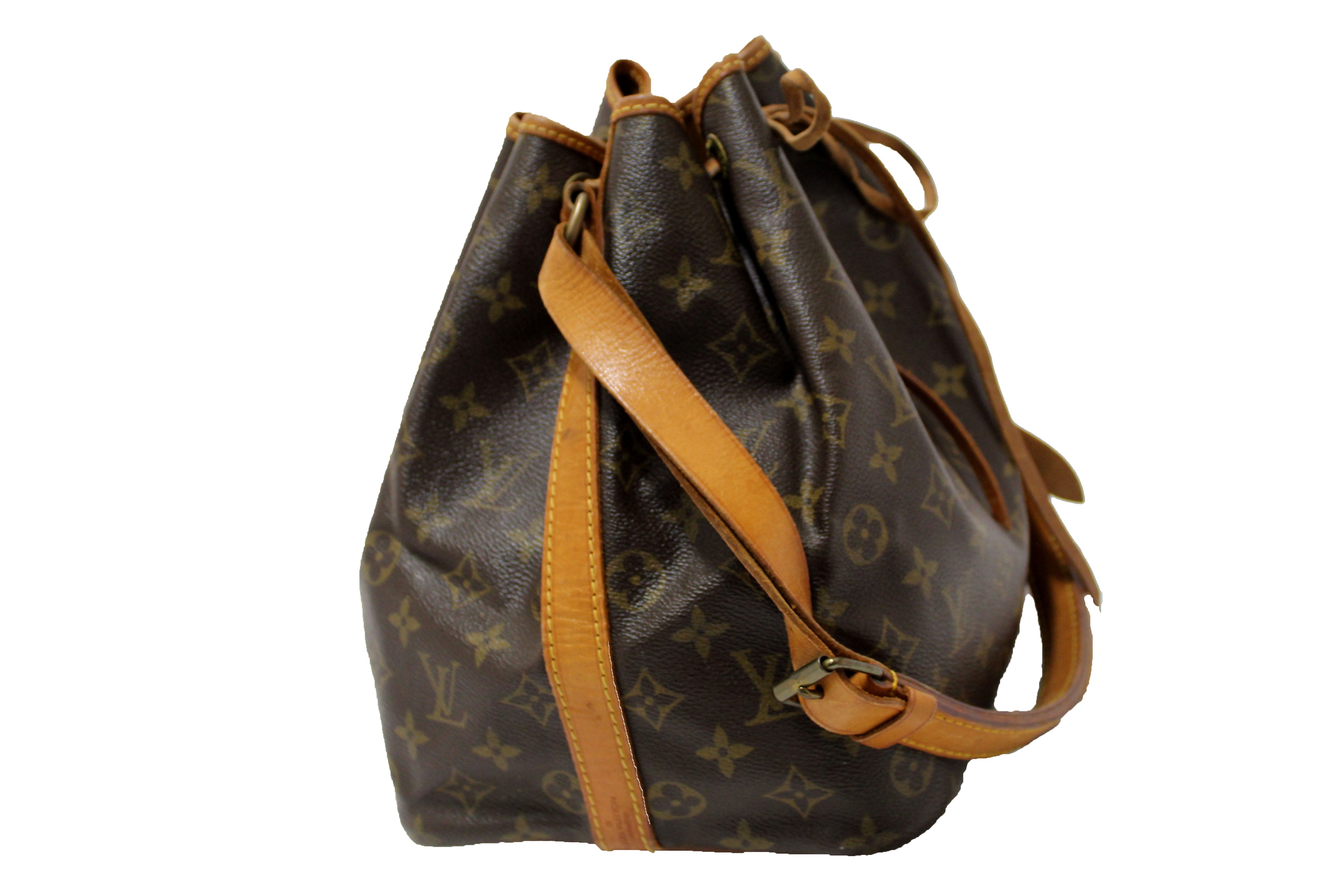 Authentic Louis Vuitton Classic Monogram Vintage Noe Drawstring Shoulder Bag