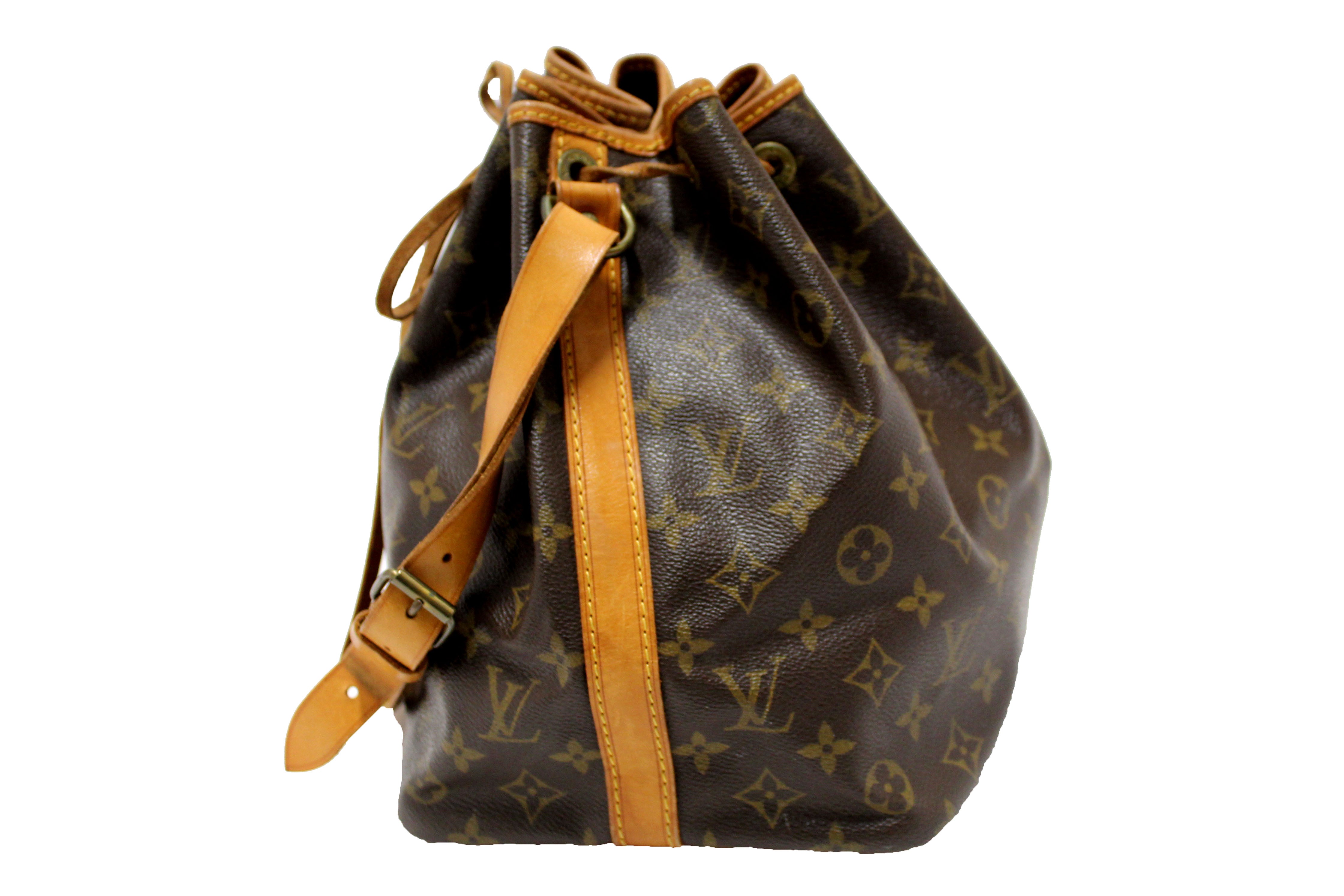 Authentic Louis Vuitton Classic Monogram Vintage Noe Drawstring Shoulder Bag