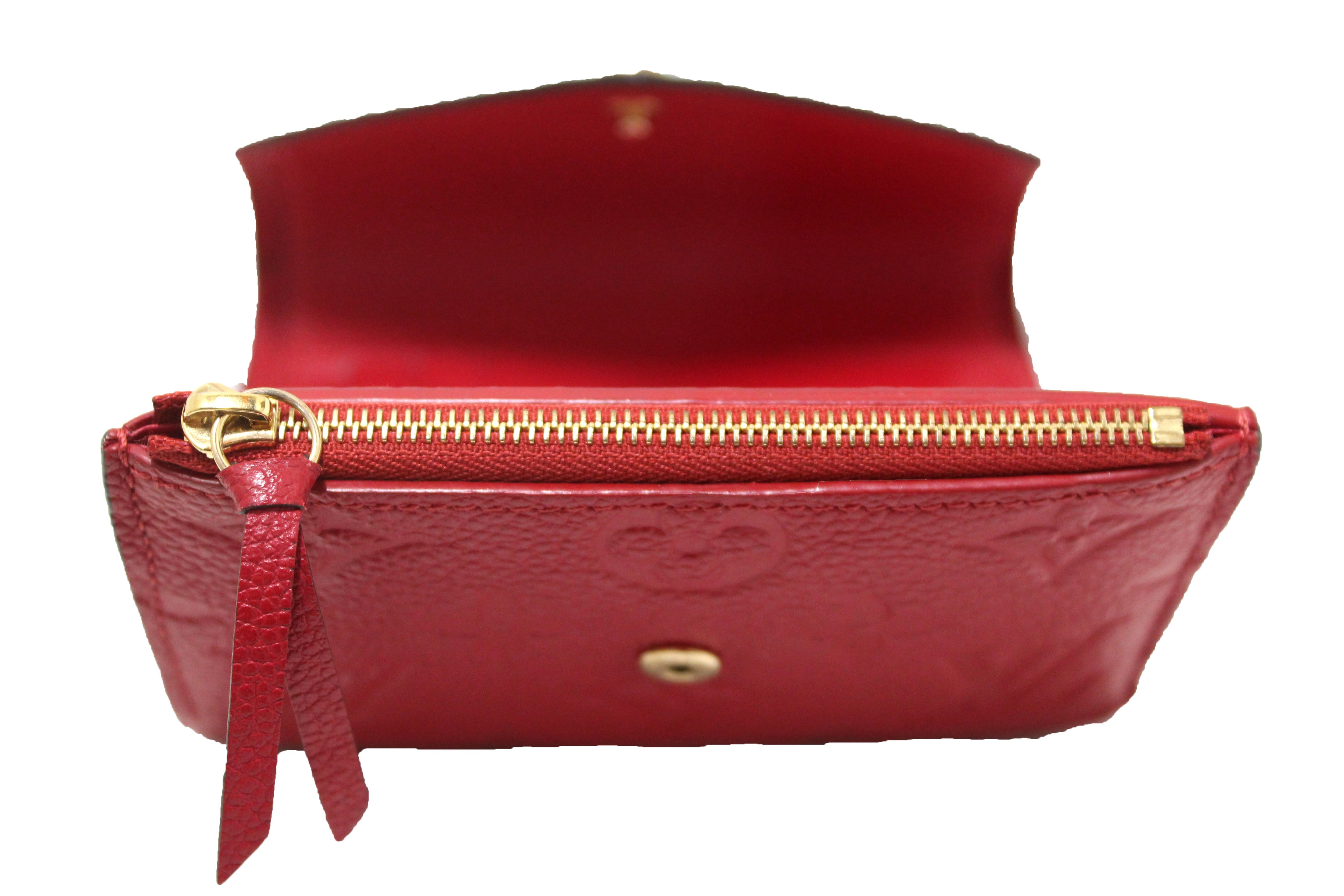 Louis Vuitton LV Monogram Empreinte Leather Victorine Wallet - Red Wallets,  Accessories - LOU821682