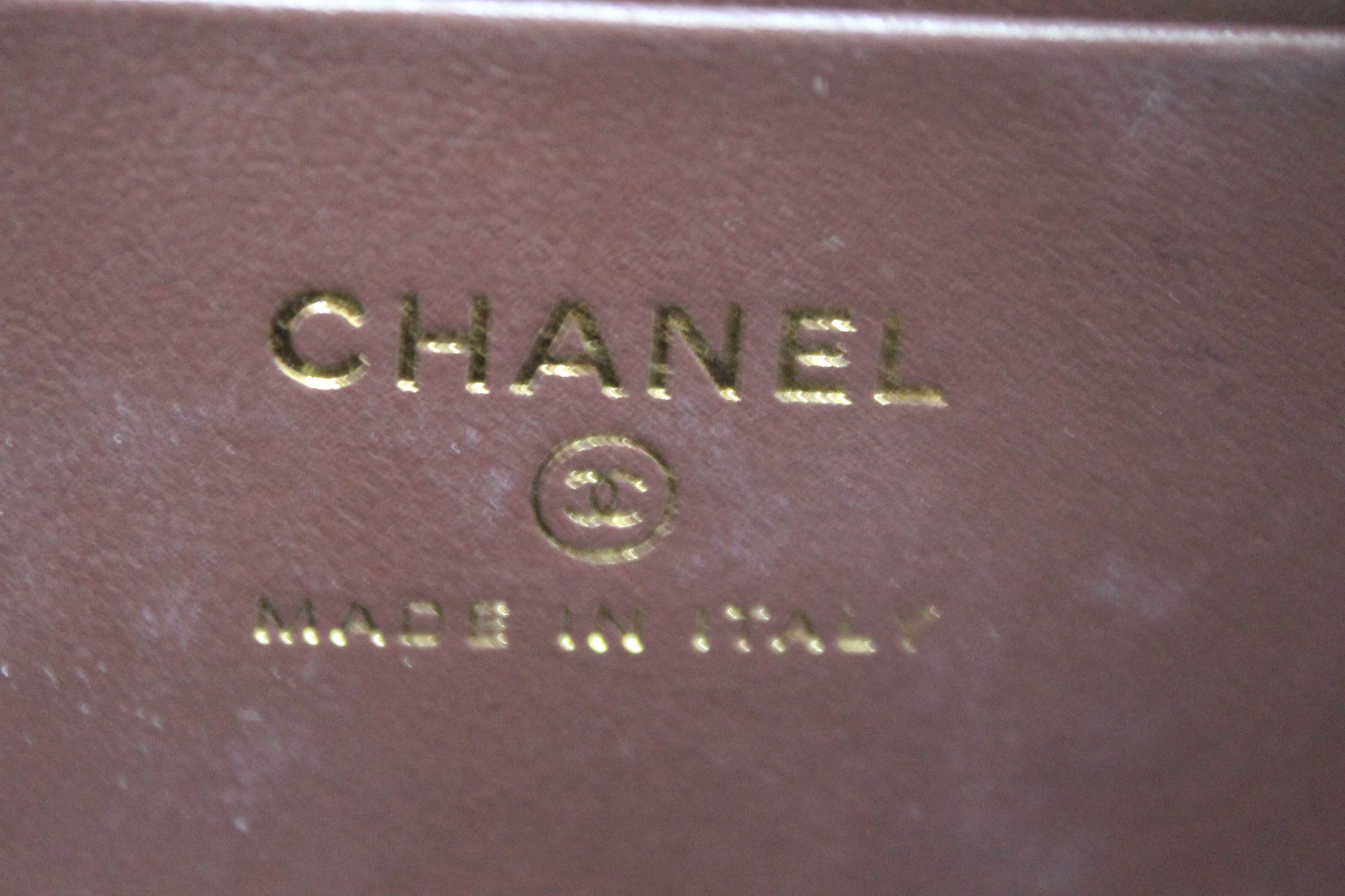 Authentic Chanel Black Caviar Quilted Leather Phone Holder Crossbody Bag