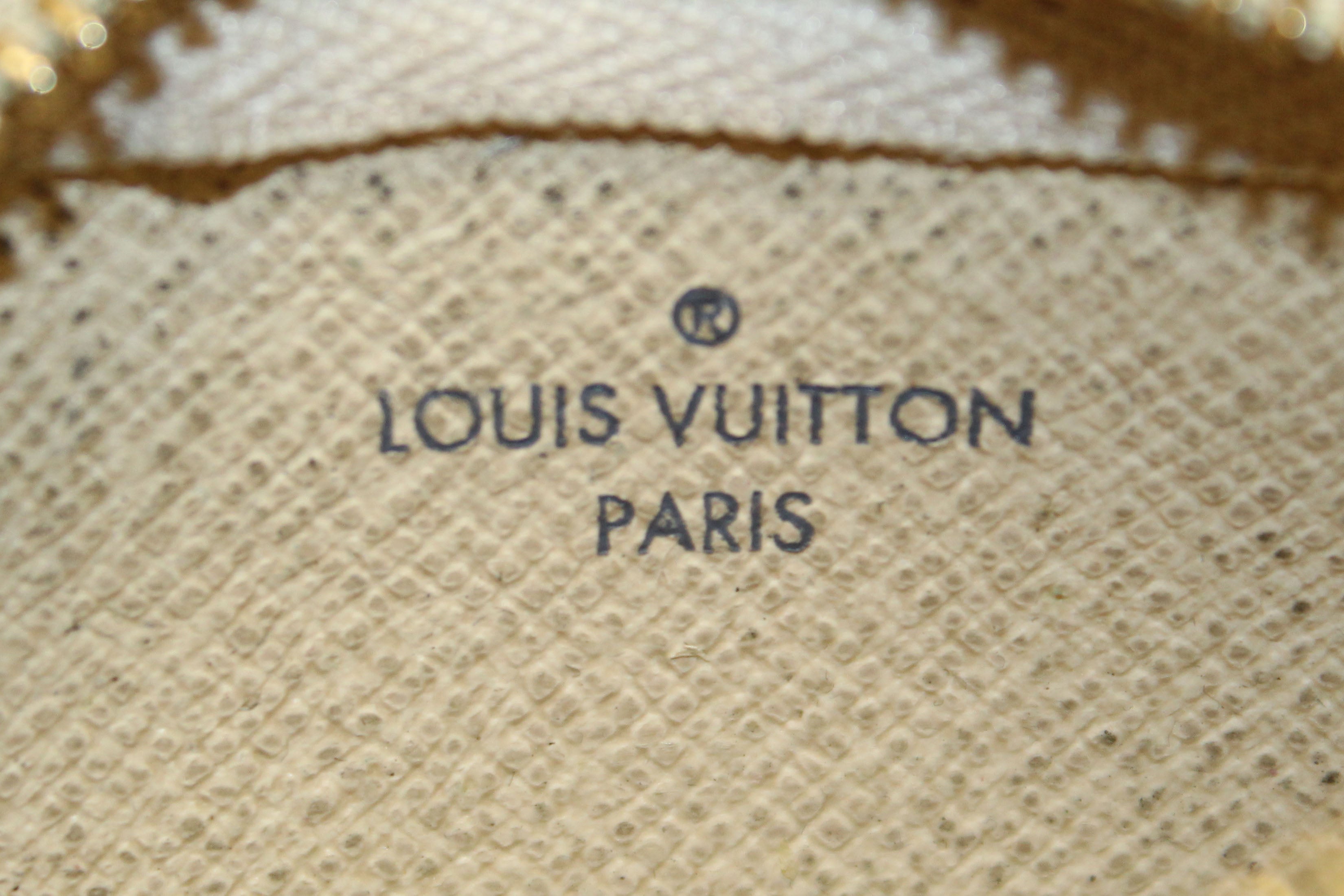 Authentic Louis Vuitton Damier Azur Canvas Key Pouch