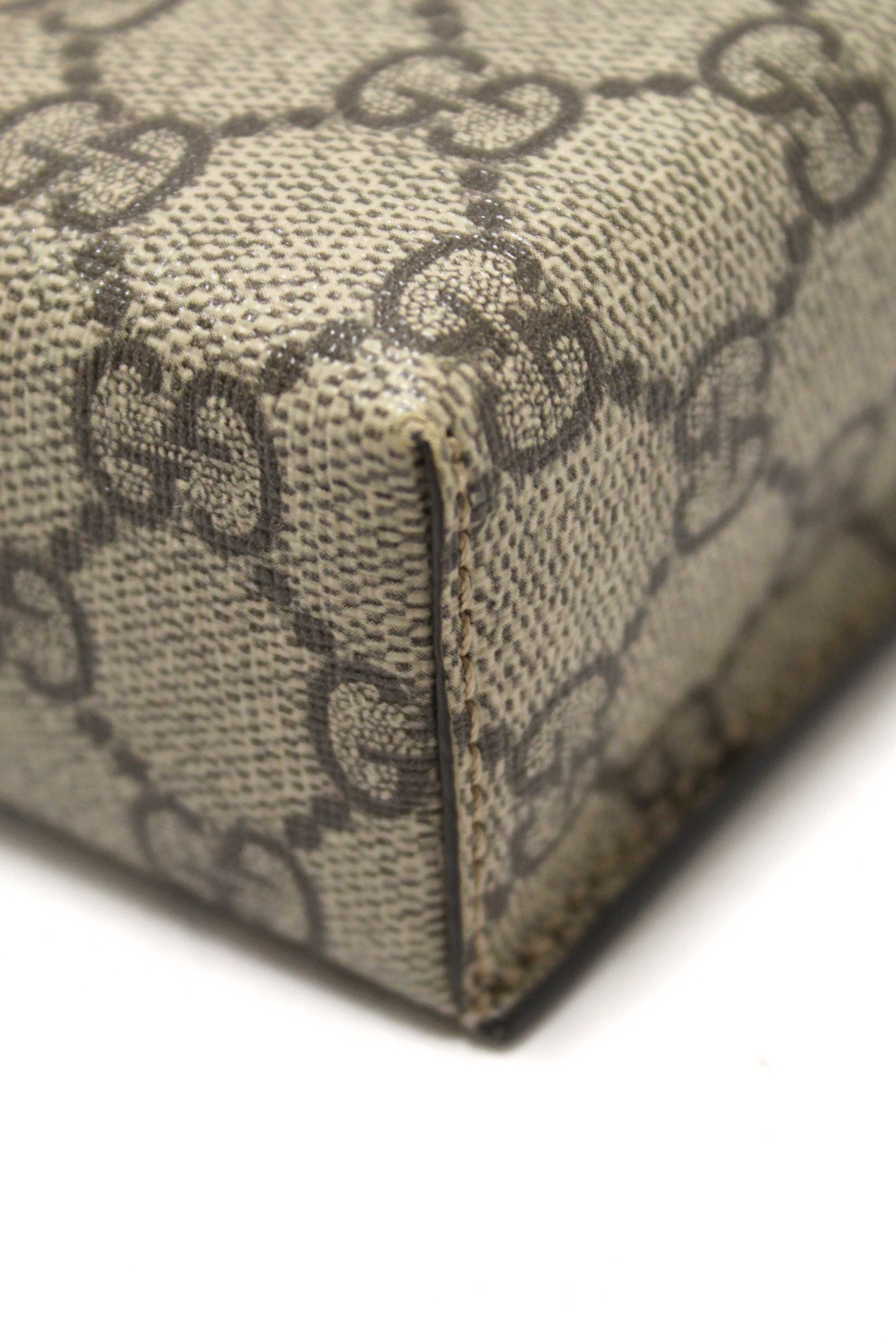 Authentic Gucci GG Supreme Canvas Mini Padlock Top Handle Crossbody Bag 652683