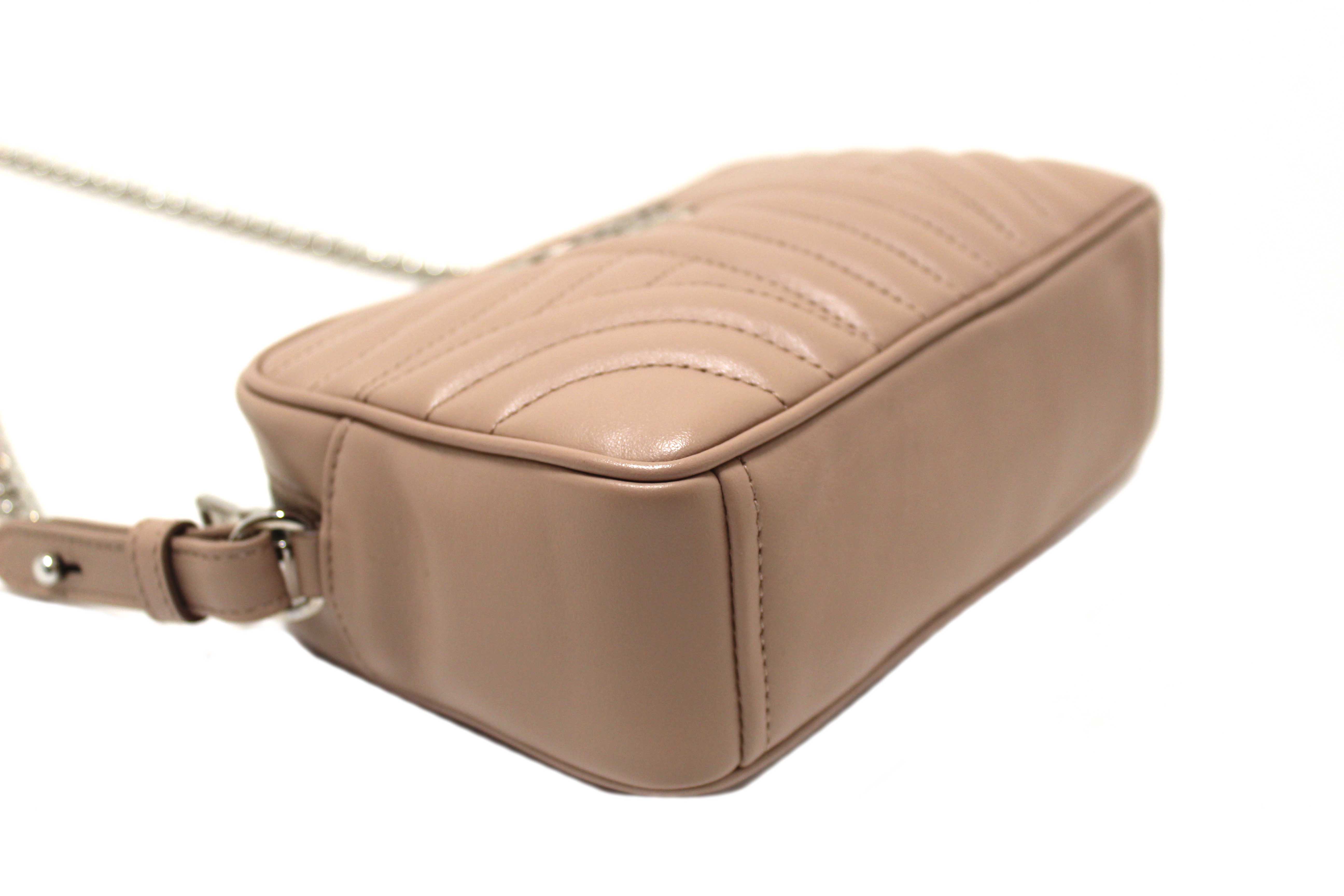 Authentic Prada Camera Diagramme Mini Pink Quilted Crossbody Bag