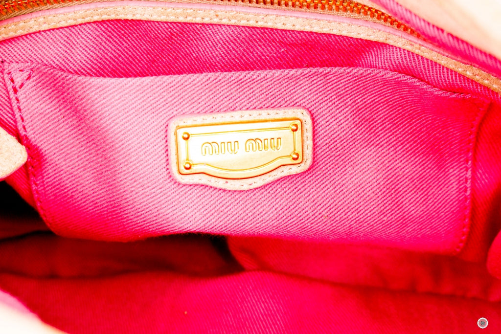MIU MIU Miu Miu RR1300 2ADY Lino Matelasse Sacca Con Pattina(coffer) C | Italystation.com - Shop Now at italystation.com