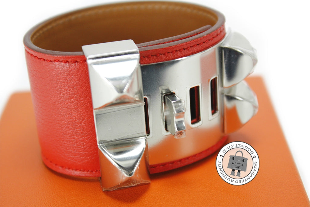 HERMES Hermes Collier DE Chien Cuff Cdc Capucine / CK9T Swift Small Br | Italystation.com - Shop Now at italystation.com