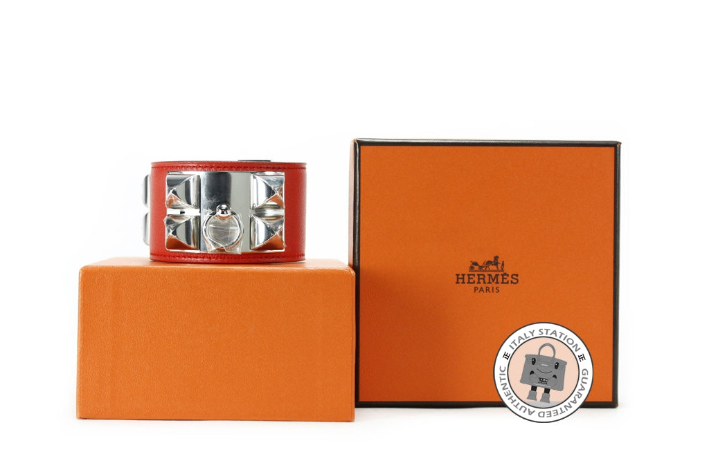 HERMES Hermes Collier DE Chien Cuff Cdc Capucine / CK9T Swift Small Br | Italystation.com - Shop Now at italystation.com