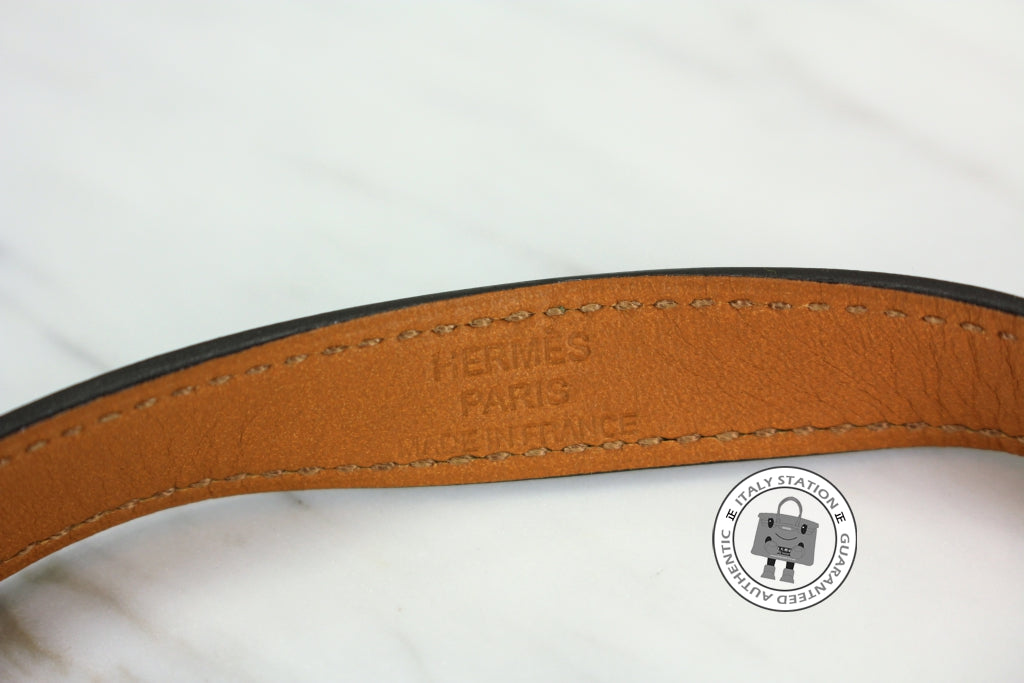 HERMES Hermes Kelly Double Tour Malachite / CCZ6 Swift Medium Bracelet | Italystation.com - Shop Now at italystation.com